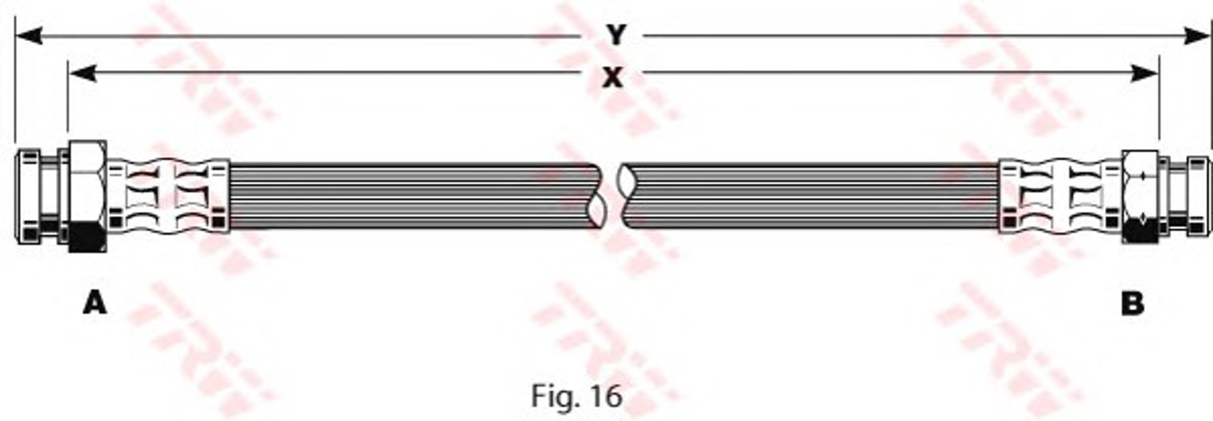 Шланг тормозной TRW PHA145