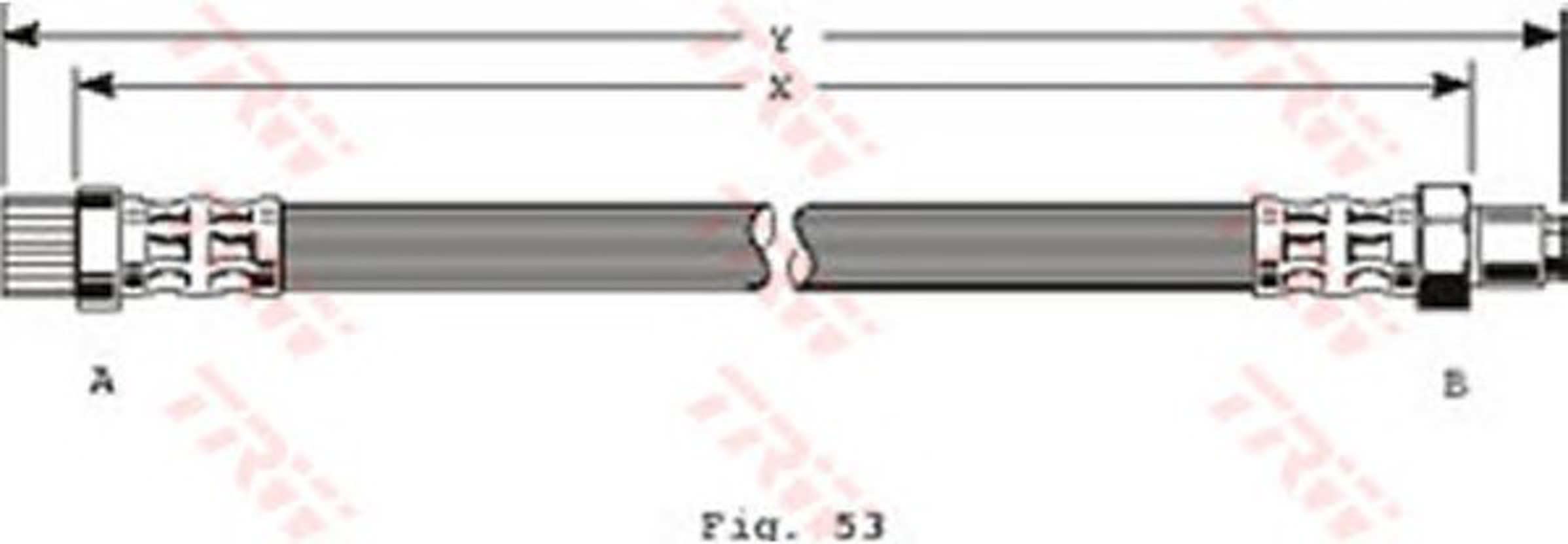 Шланг тормозной TRW PHA340