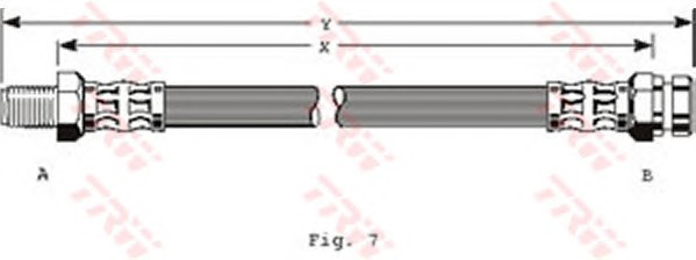 Шланг тормозной TRW PHB143