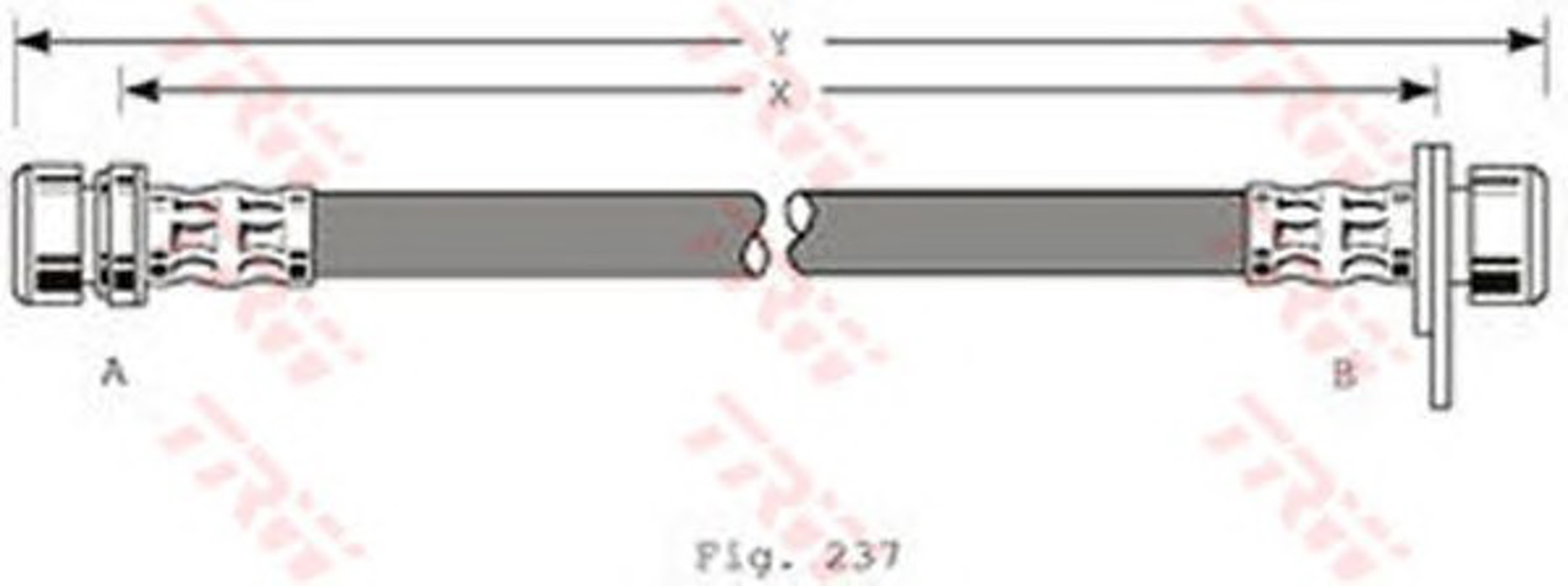 Шланг тормозной TRW PHC277
