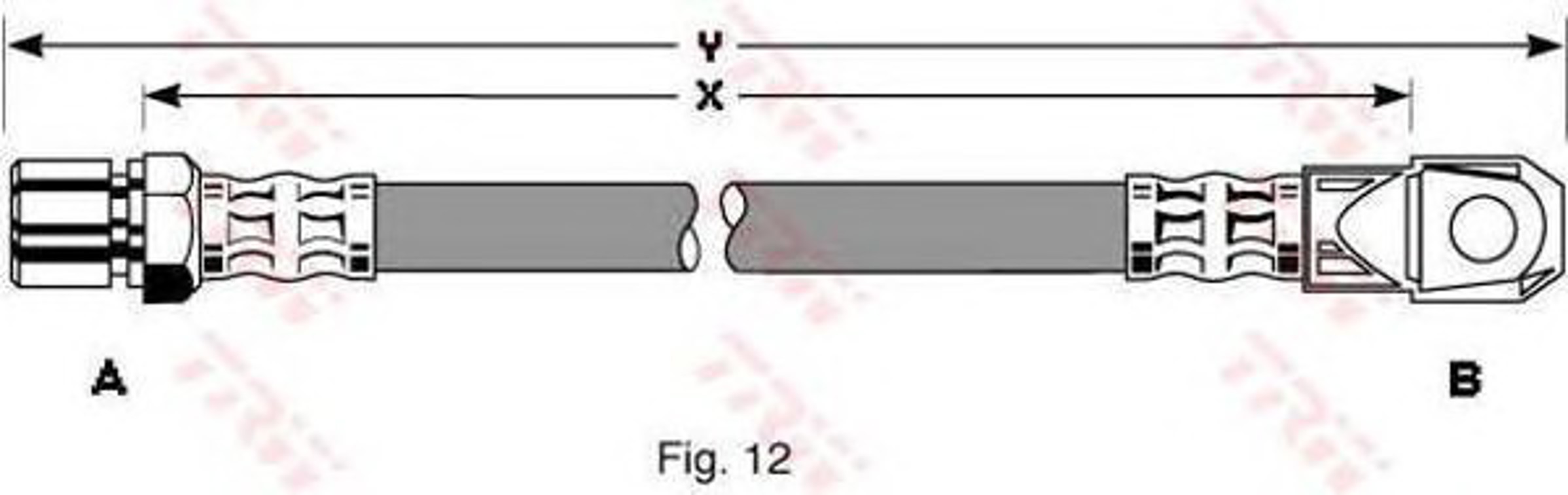 Шланг тормозной TRW PHD118