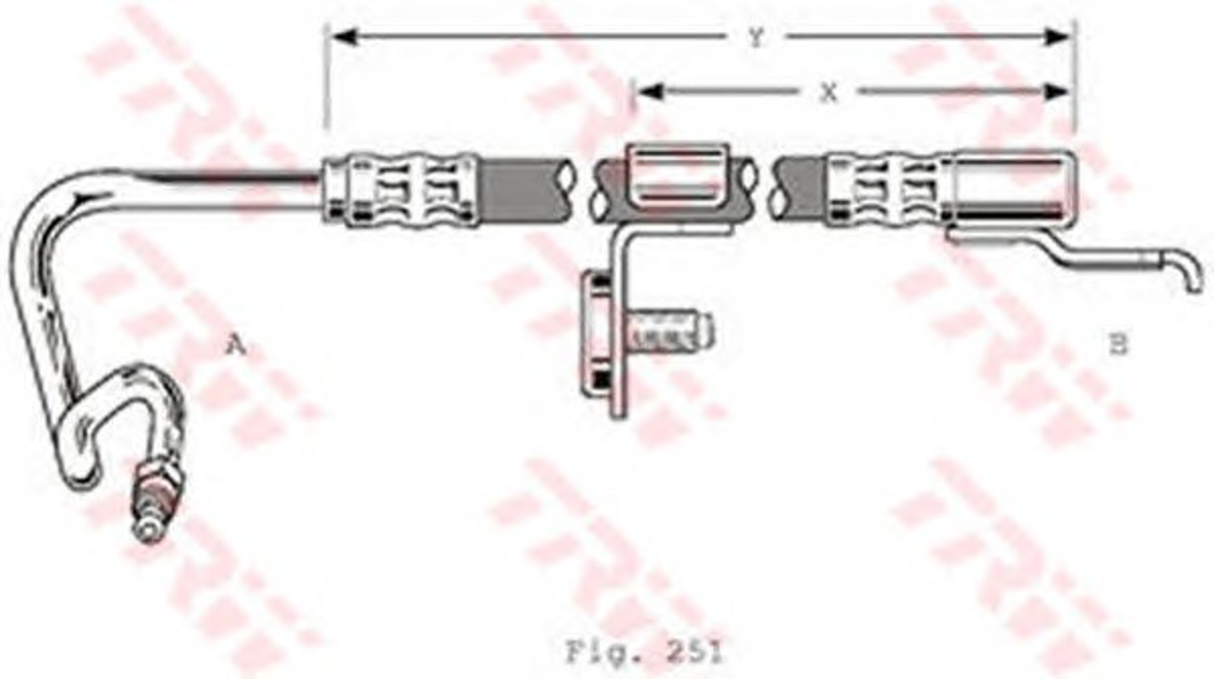 Шланг тормозной TRW PHD362