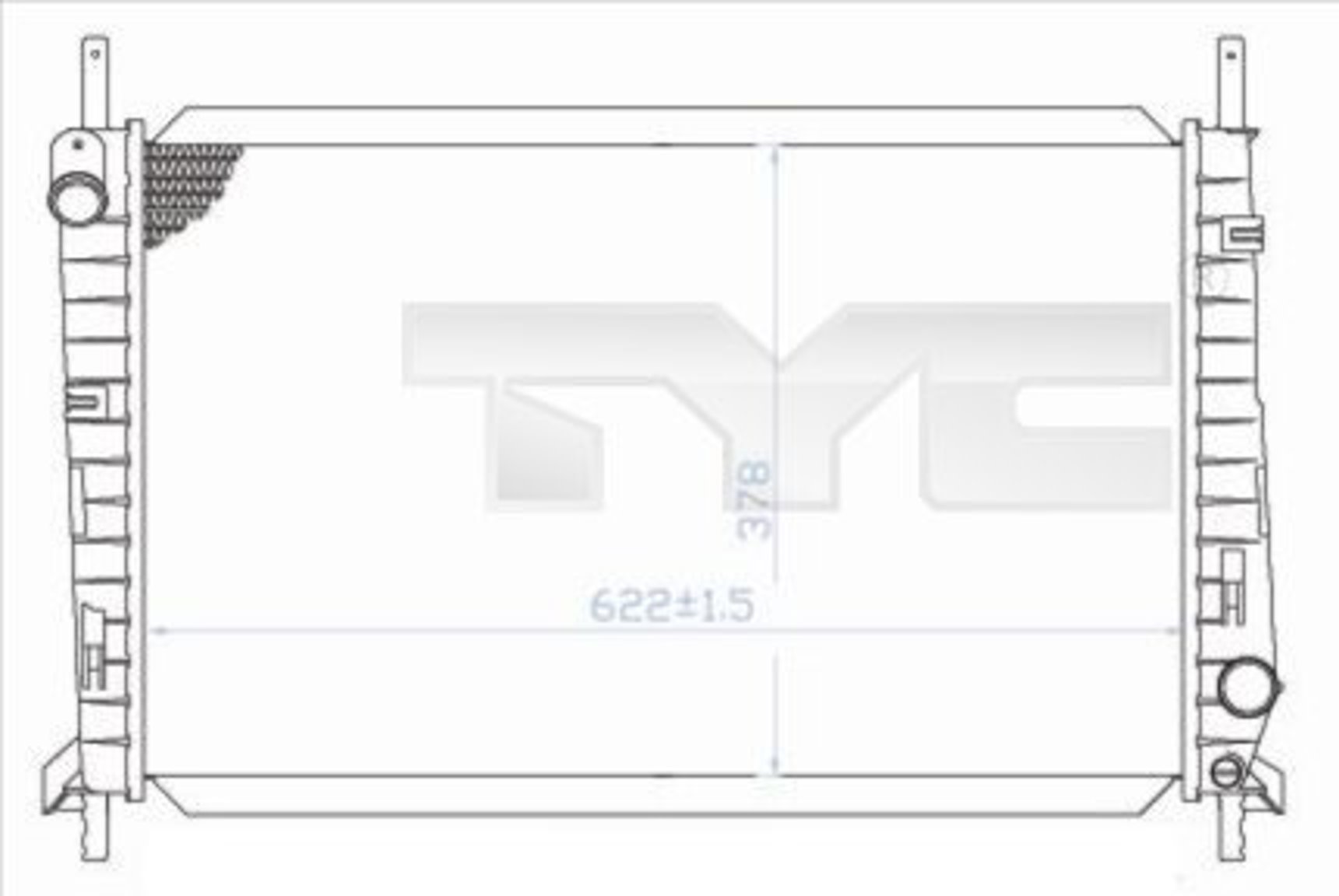 Радиатор системы охлаждения TYC 710-0032