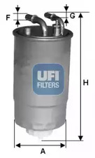 Топливный фильтр UFI 24.099.00