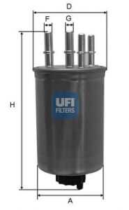 Фильтр топливный UFI 24.459.00