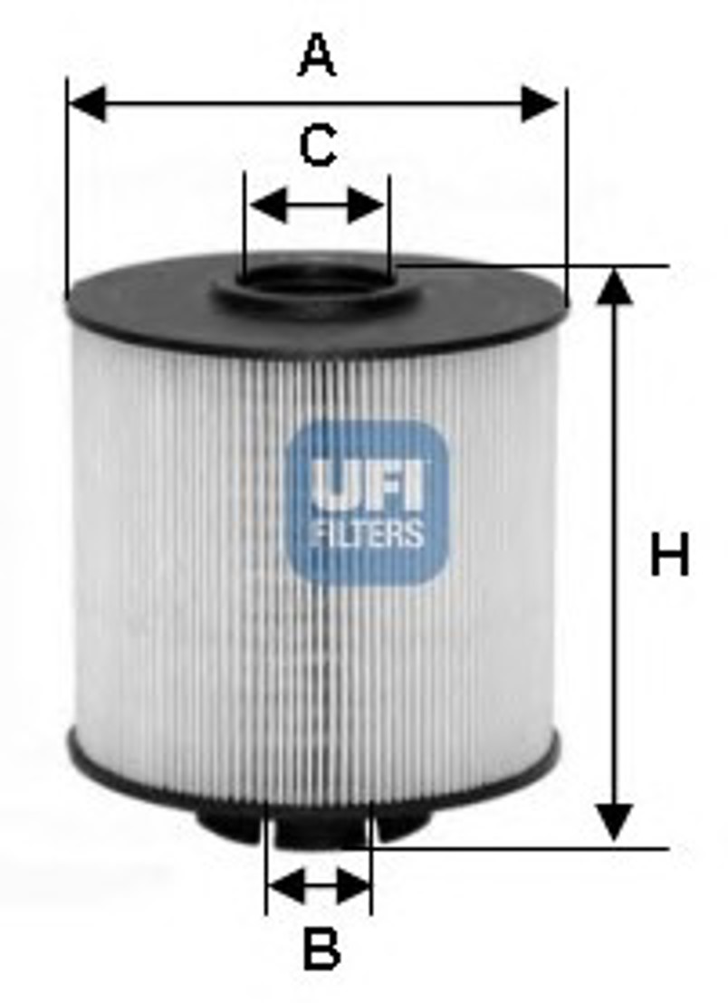 Фильтр топливный UFI 26.017.00