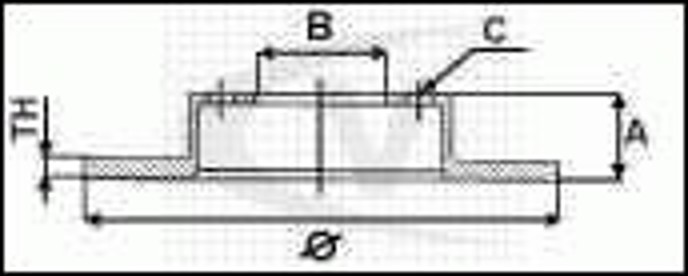 Диск тормозной VAICO V10-40011