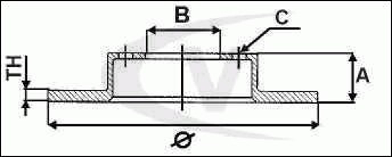 Диск тормозной VAICO V10-40023