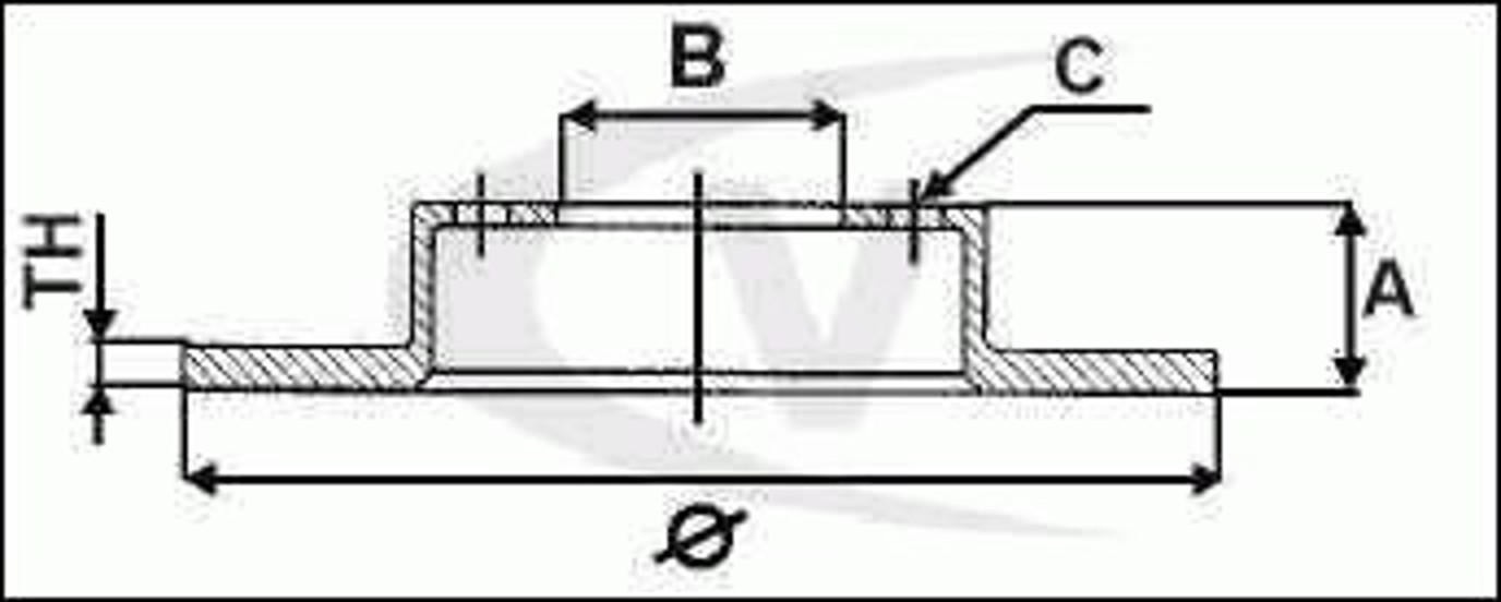 Диск тормозной VAICO V10-40074
