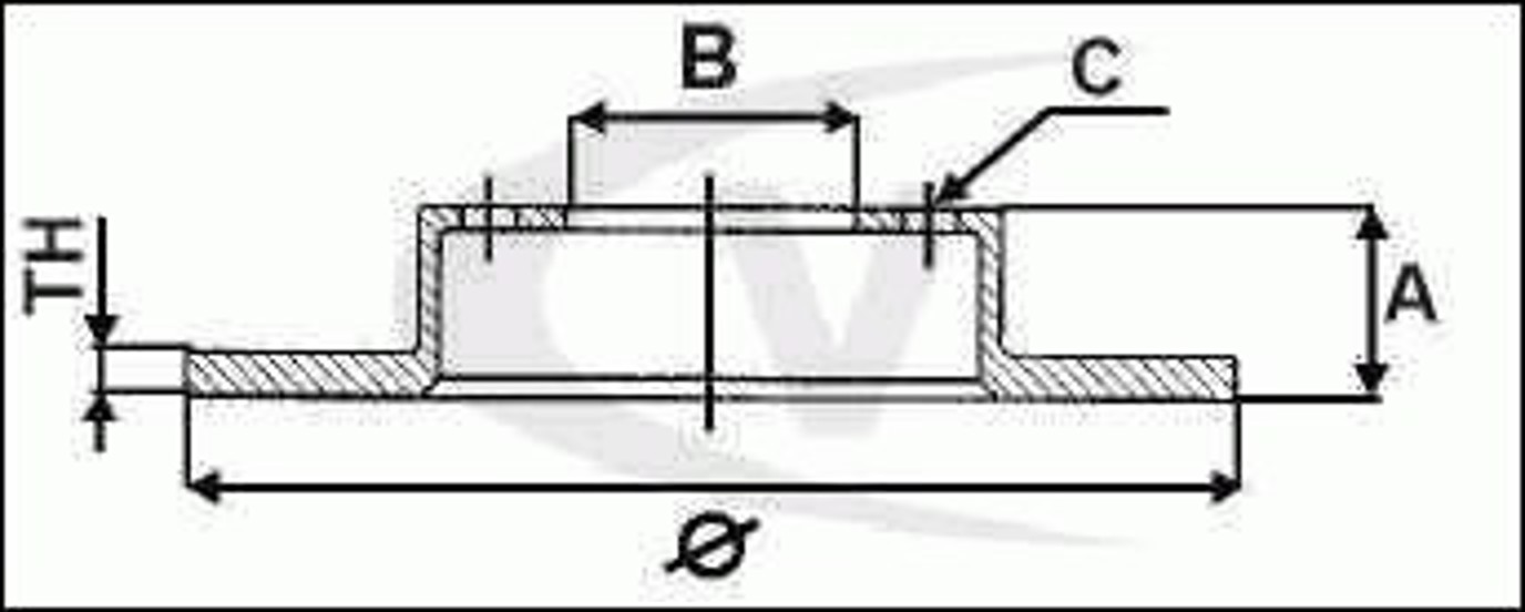 Диск тормозной VAICO V10-80042