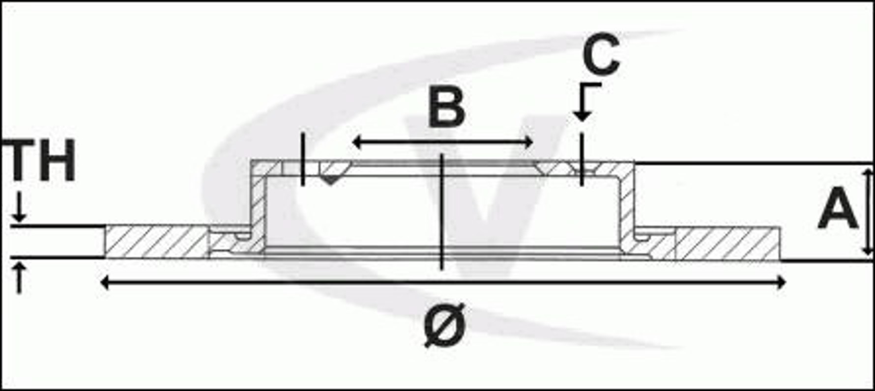 Диск тормозной VAICO V10-80082