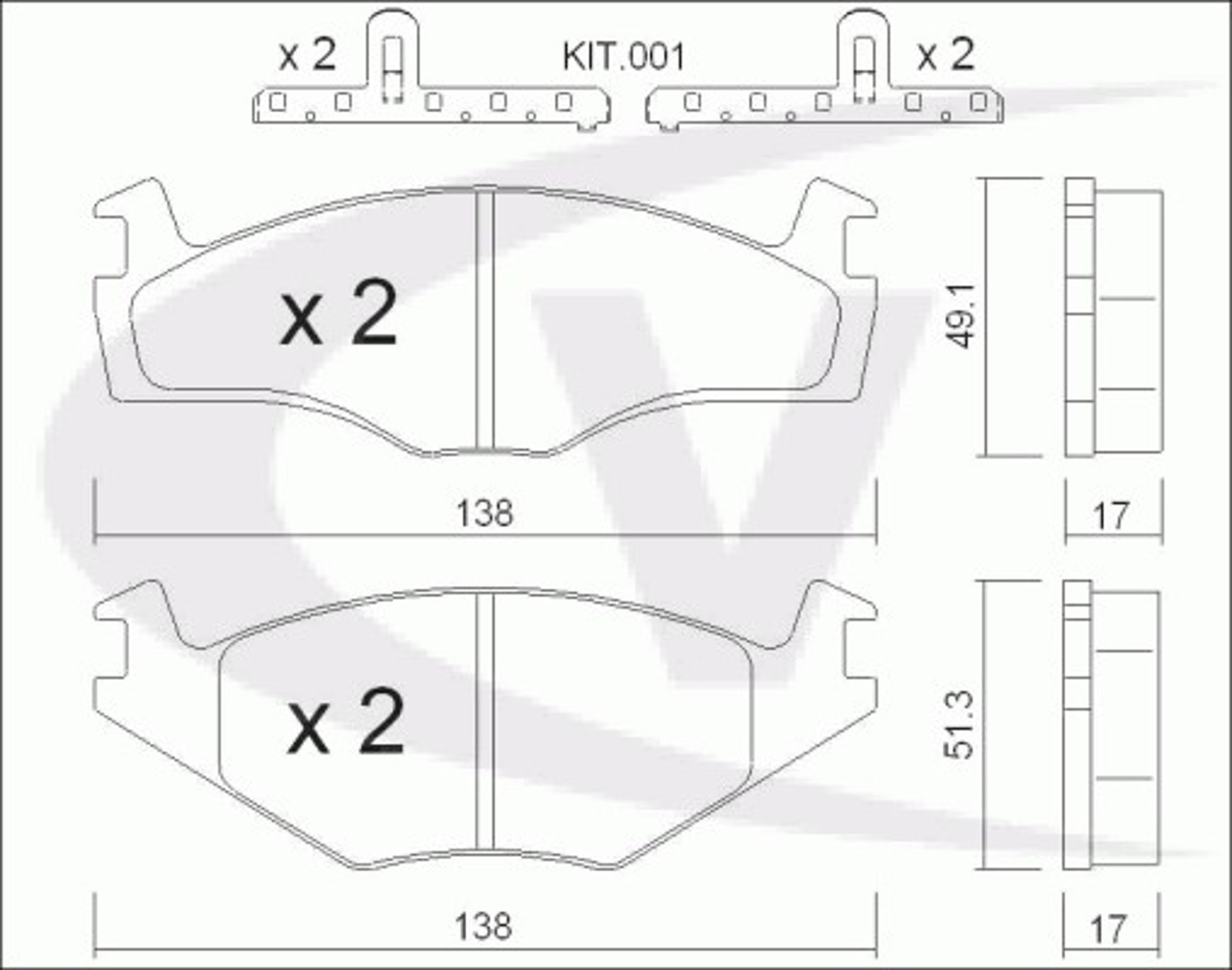 Колодки тормозные дисковые VAICO V10-8102