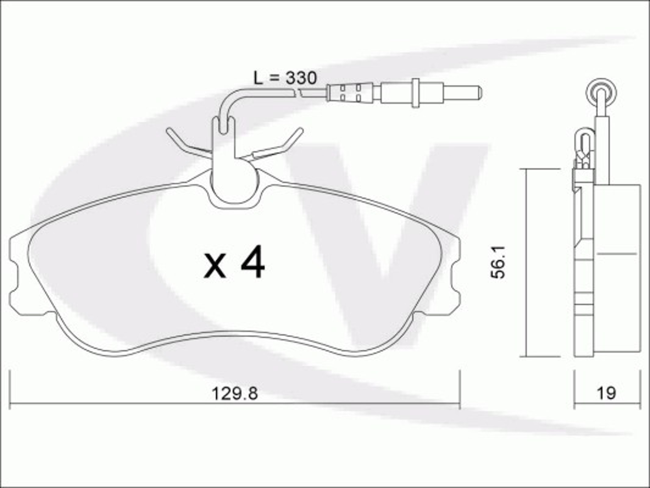 Колодки тормозные дисковые VAICO V22-0079