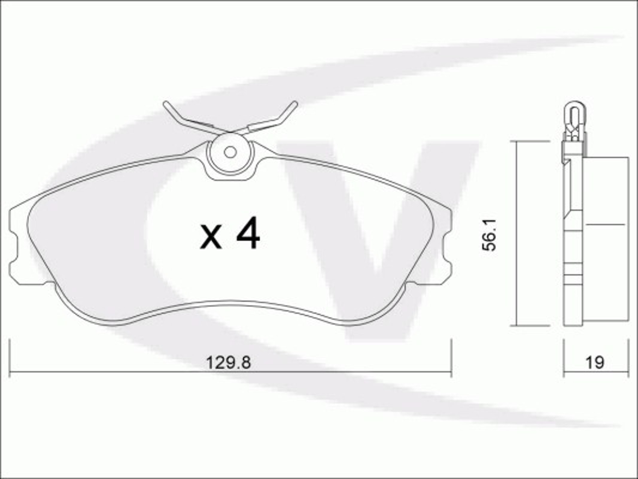 Колодки тормозные дисковые VAICO V22-0099