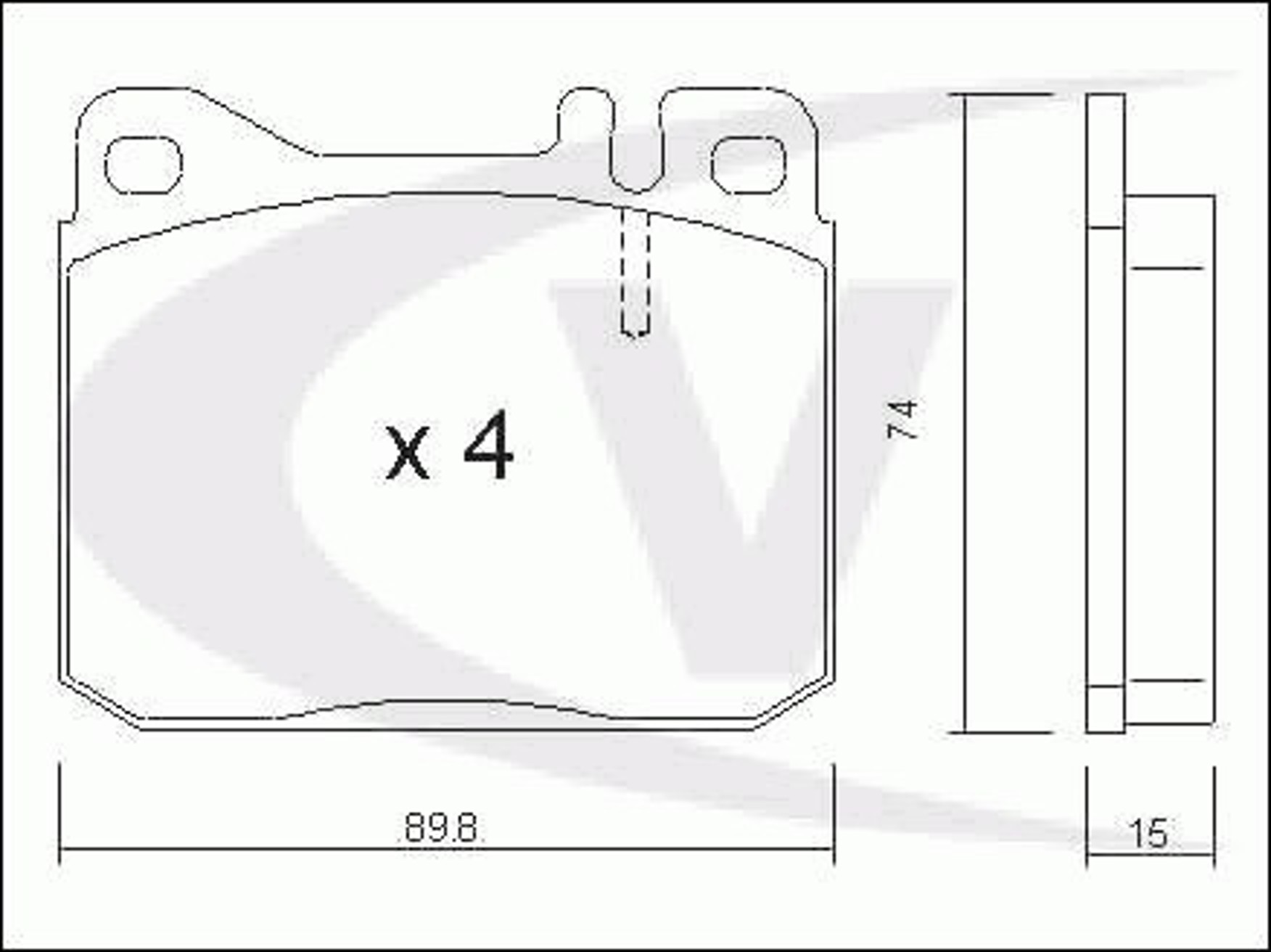 Комплект тормозных колодок дисковый тормоз VAICO V30-8101