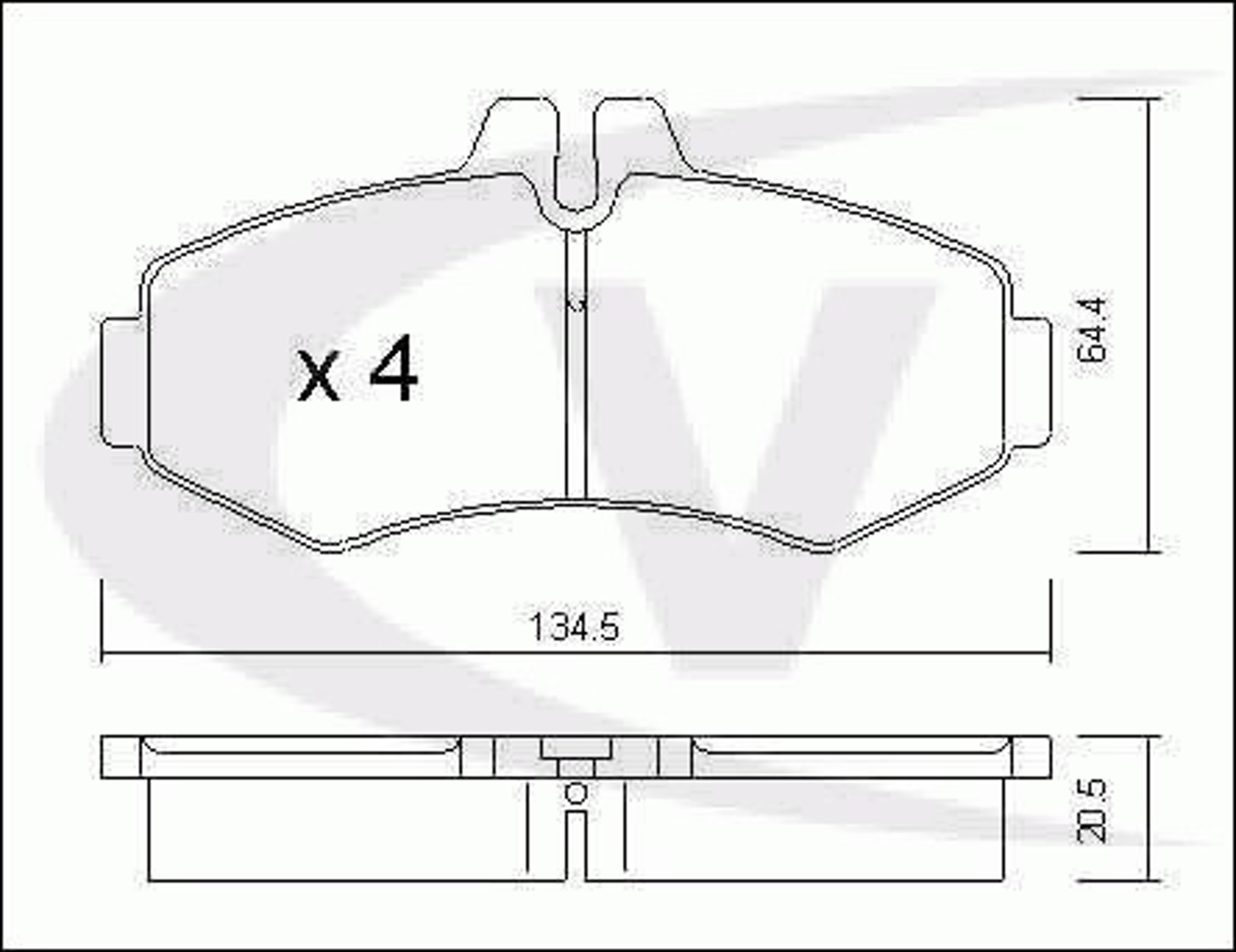 Комплект тормозных колодок дисковый тормоз VAICO V30-8155