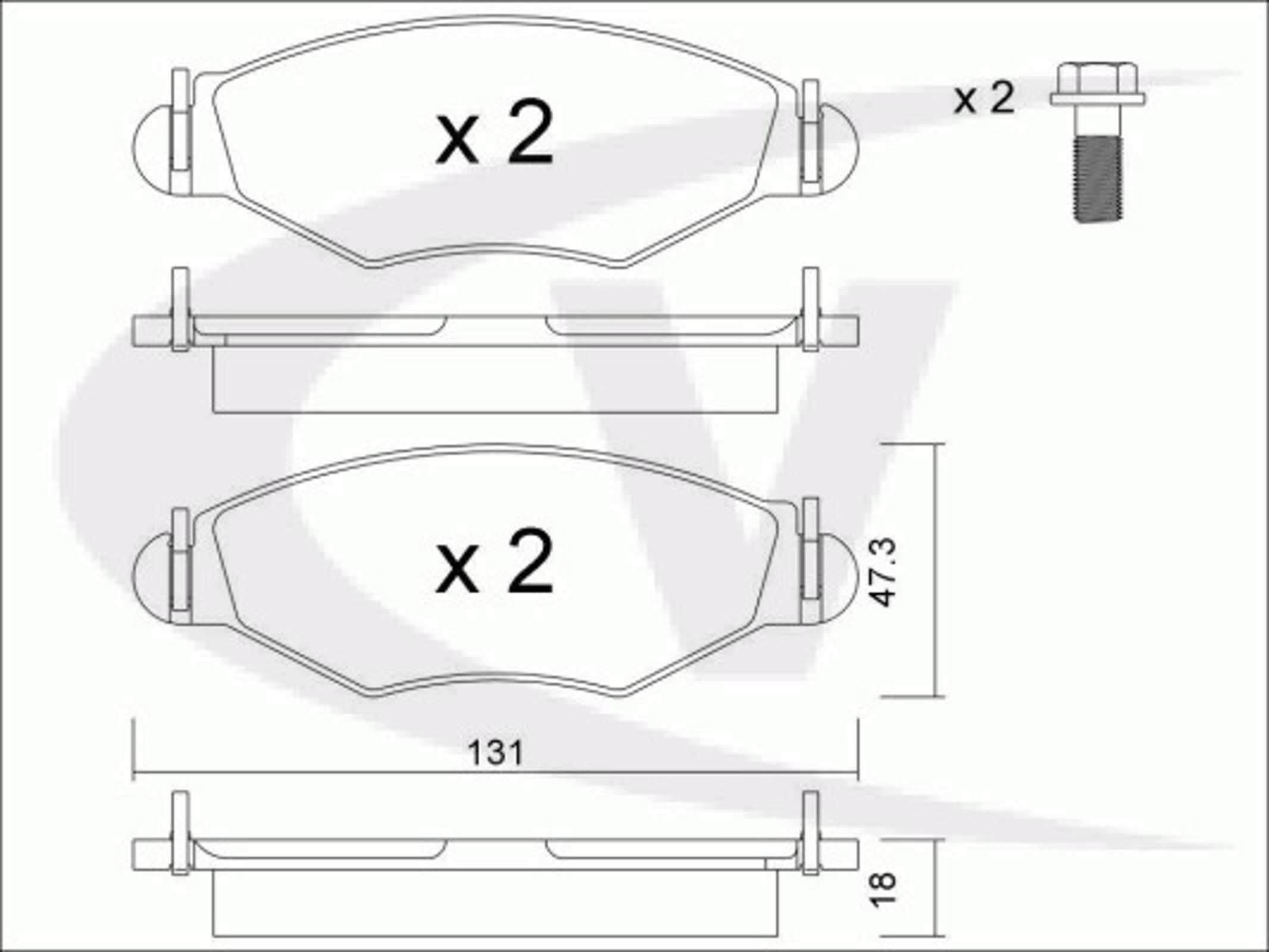 Комплект тормозных колодок дисковый тормоз VAICO V42-4110