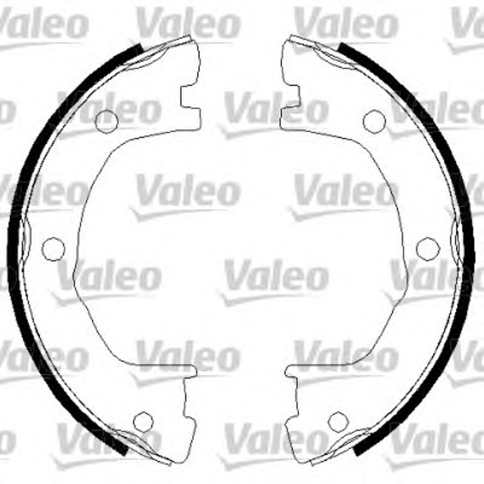 Колодки тормозные барабанные VALEO 128900