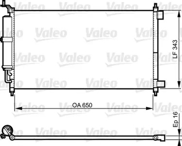 Радиатор кондиционера VALEO 814221