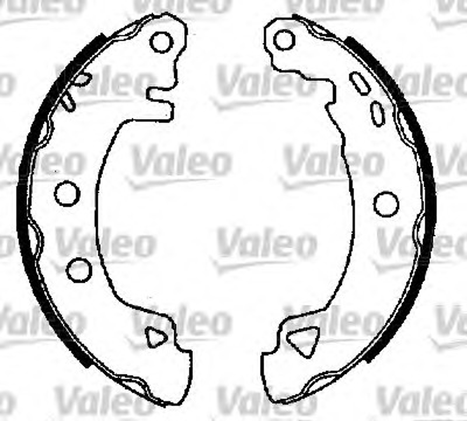 Комплект тормозных колодок VALEO 562589