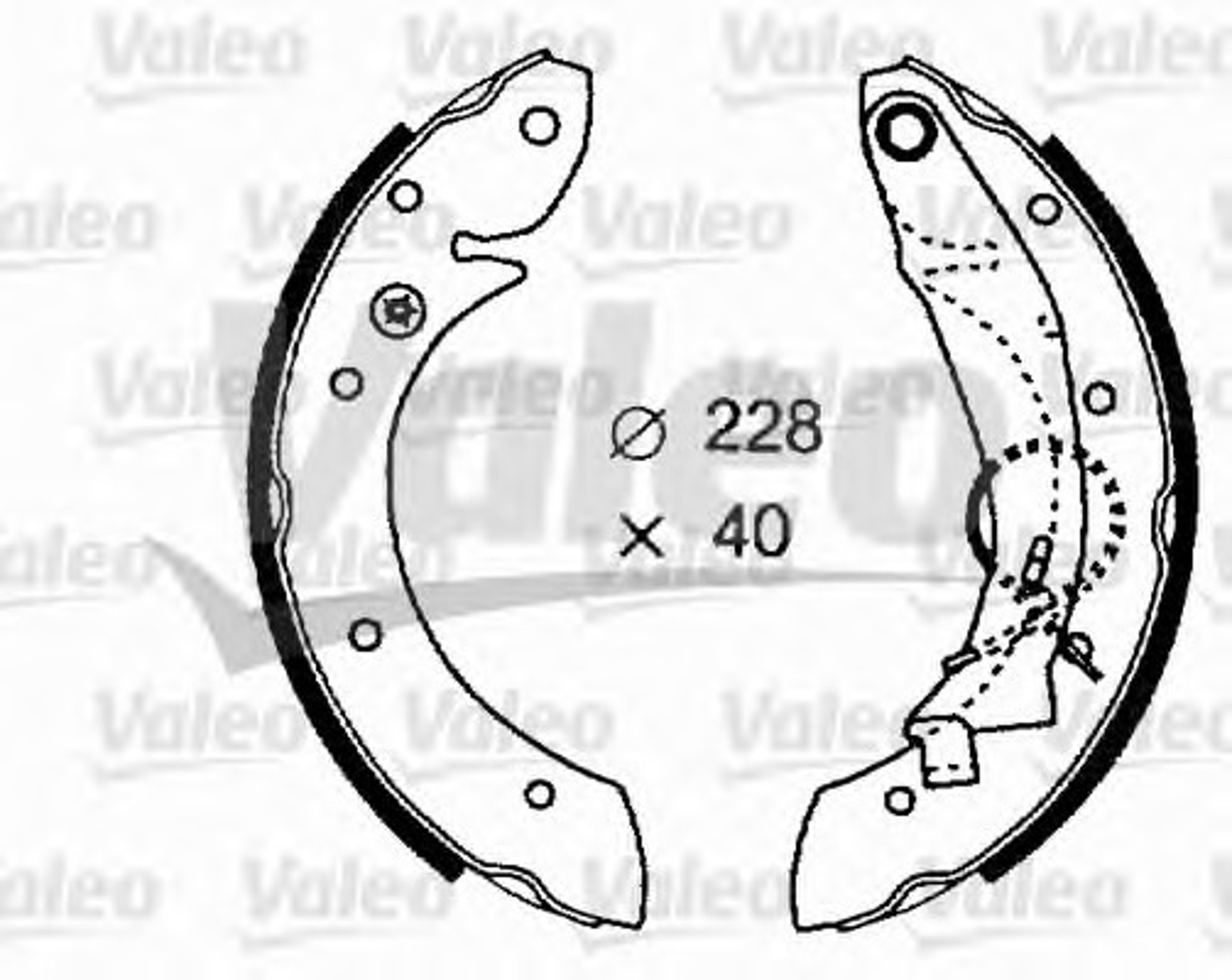 Комплект тормозных колодок VALEO 562634