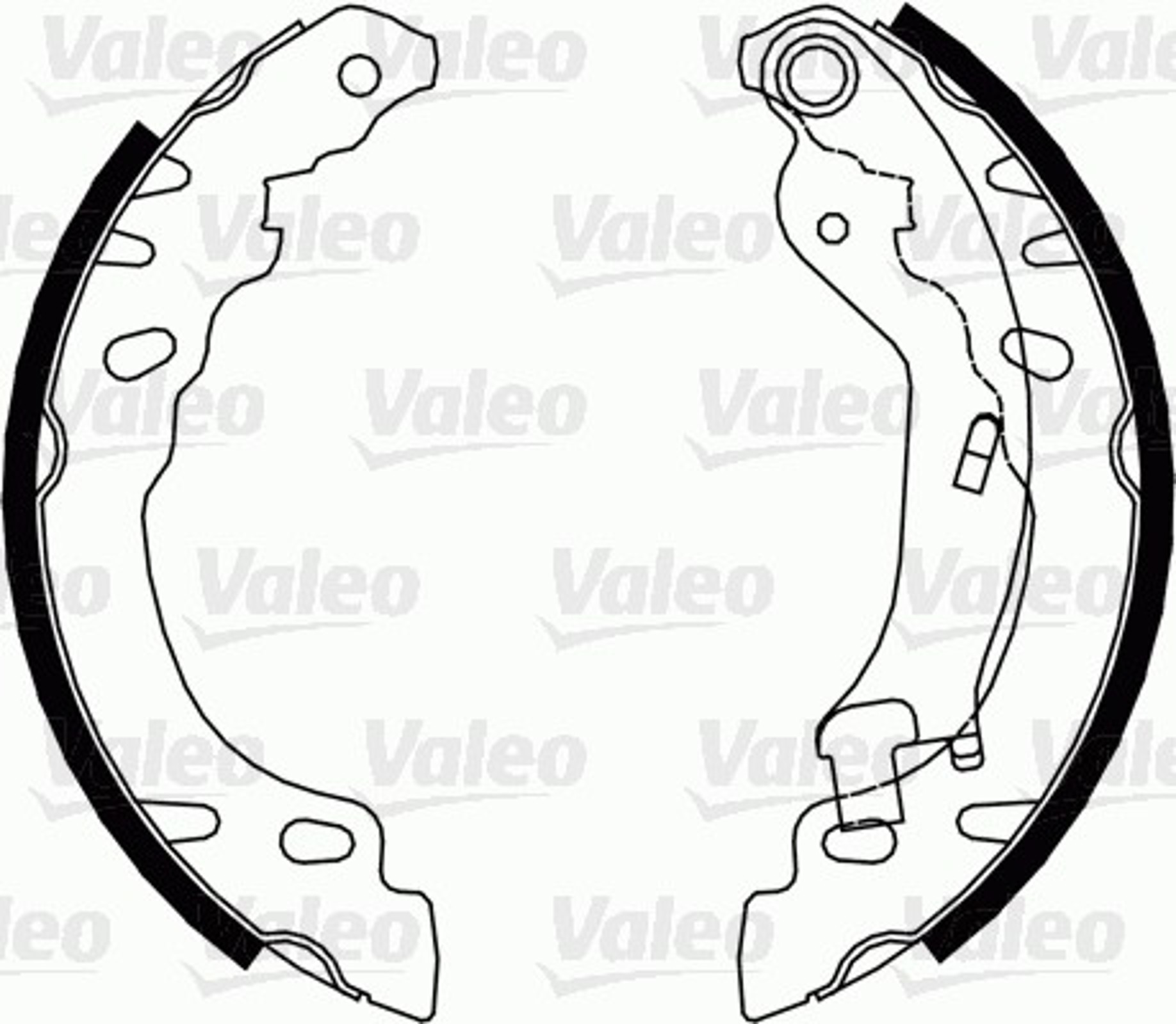 Колодки тормозные барабанные VALEO 564082