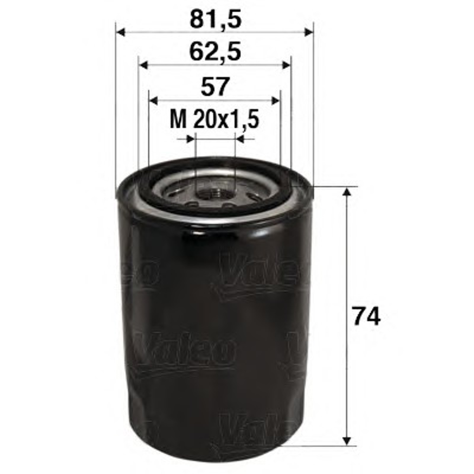 Фильтр масляный VALEO 586017