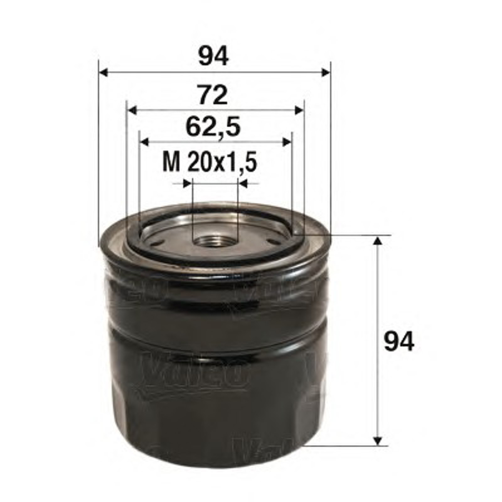 Фильтр масляный VALEO 586026
