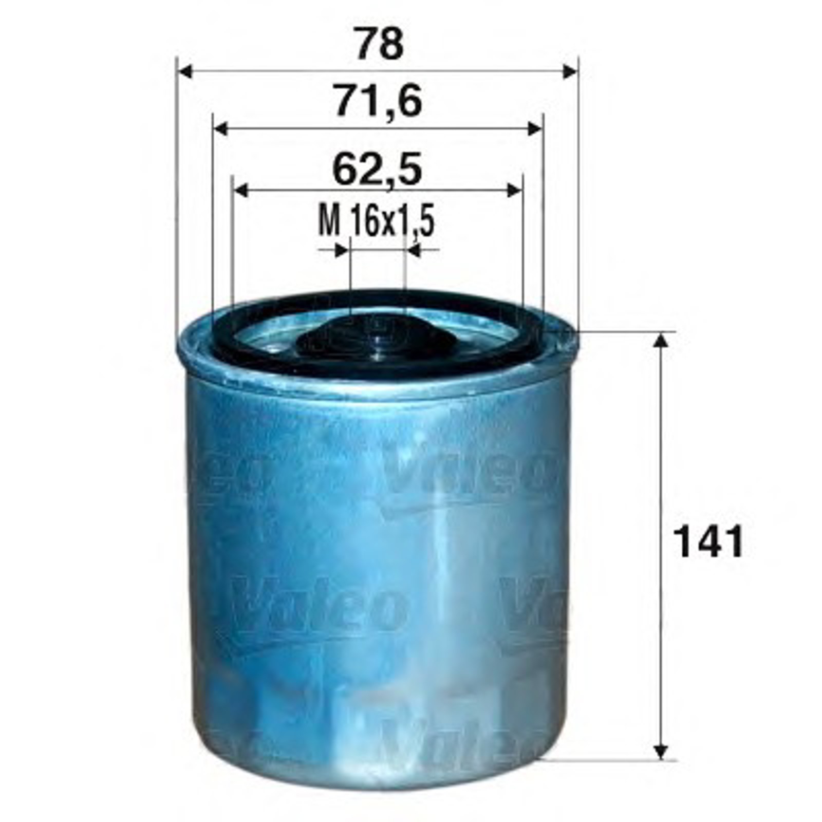 Фильтр топливный VALEO 587718