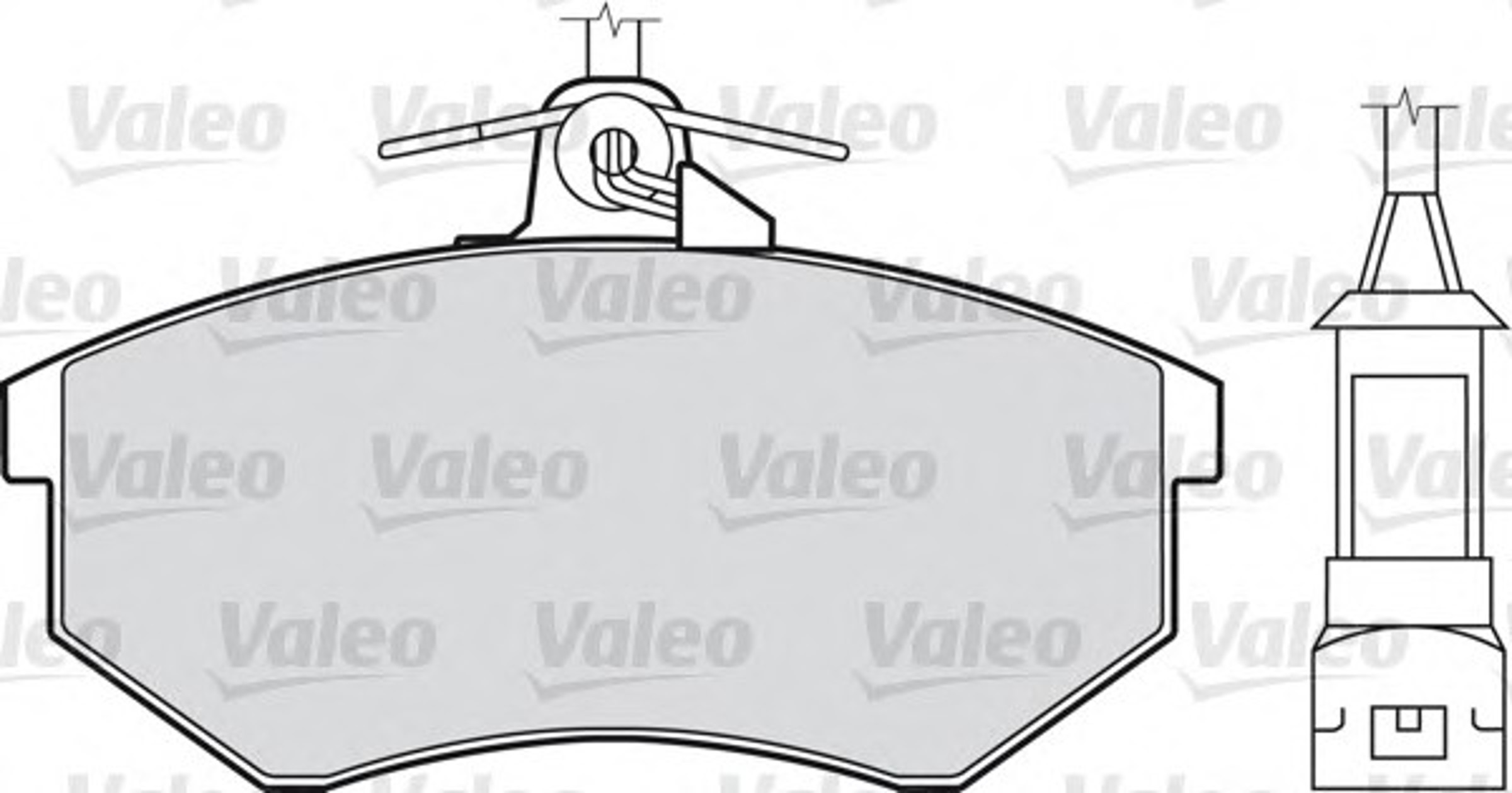 Комплект тормозных колодок дисковый тормоз VALEO 598017