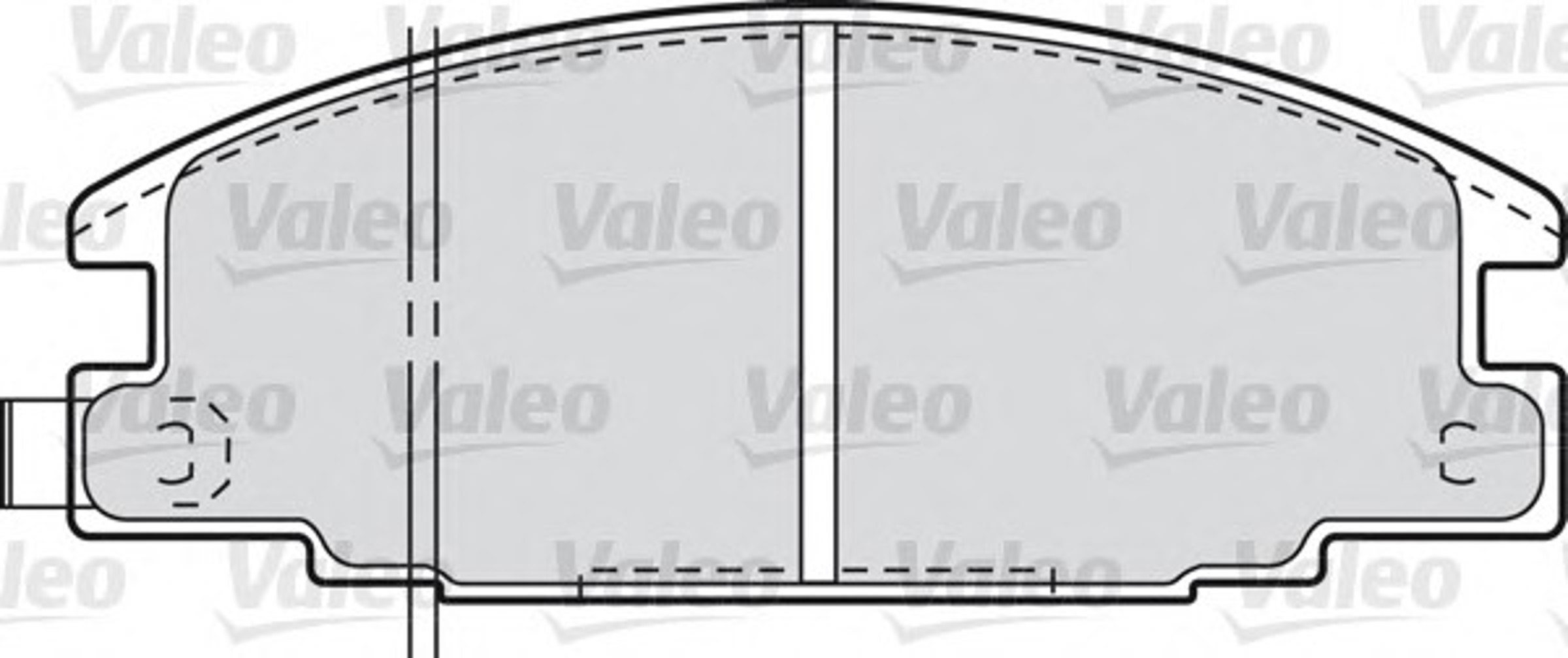 Комплект тормозных колодок дисковый тормоз VALEO 598020