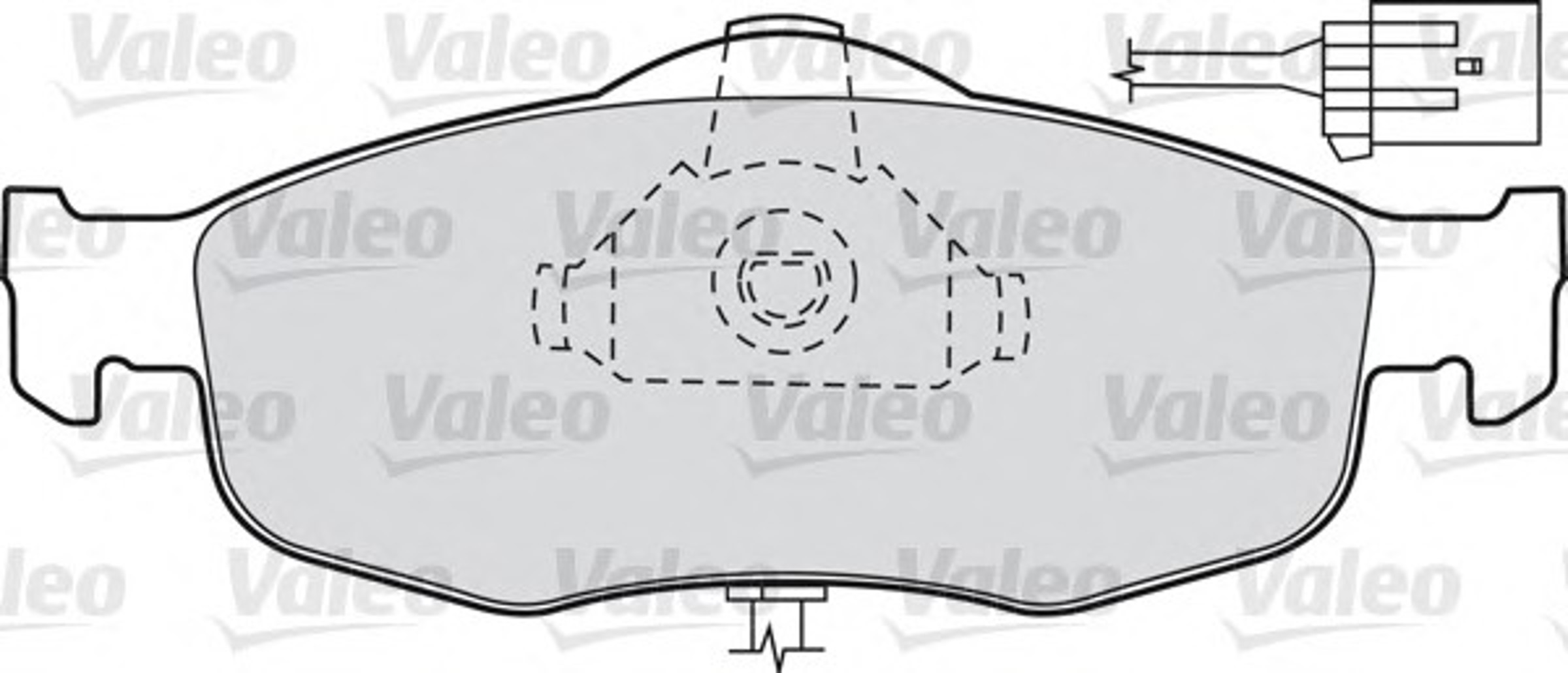 Колодки тормозные дисковые VALEO 598034