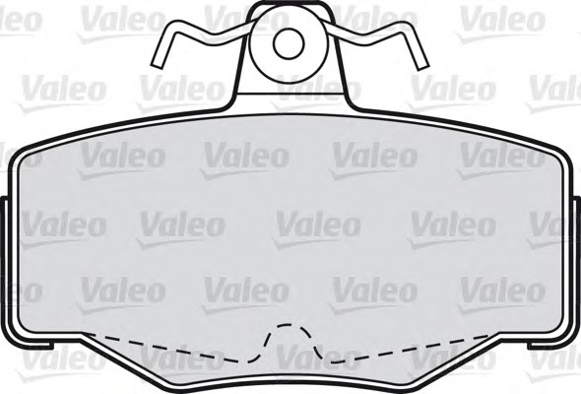 Колодка тормозная дисковая комплект VALEO 598057