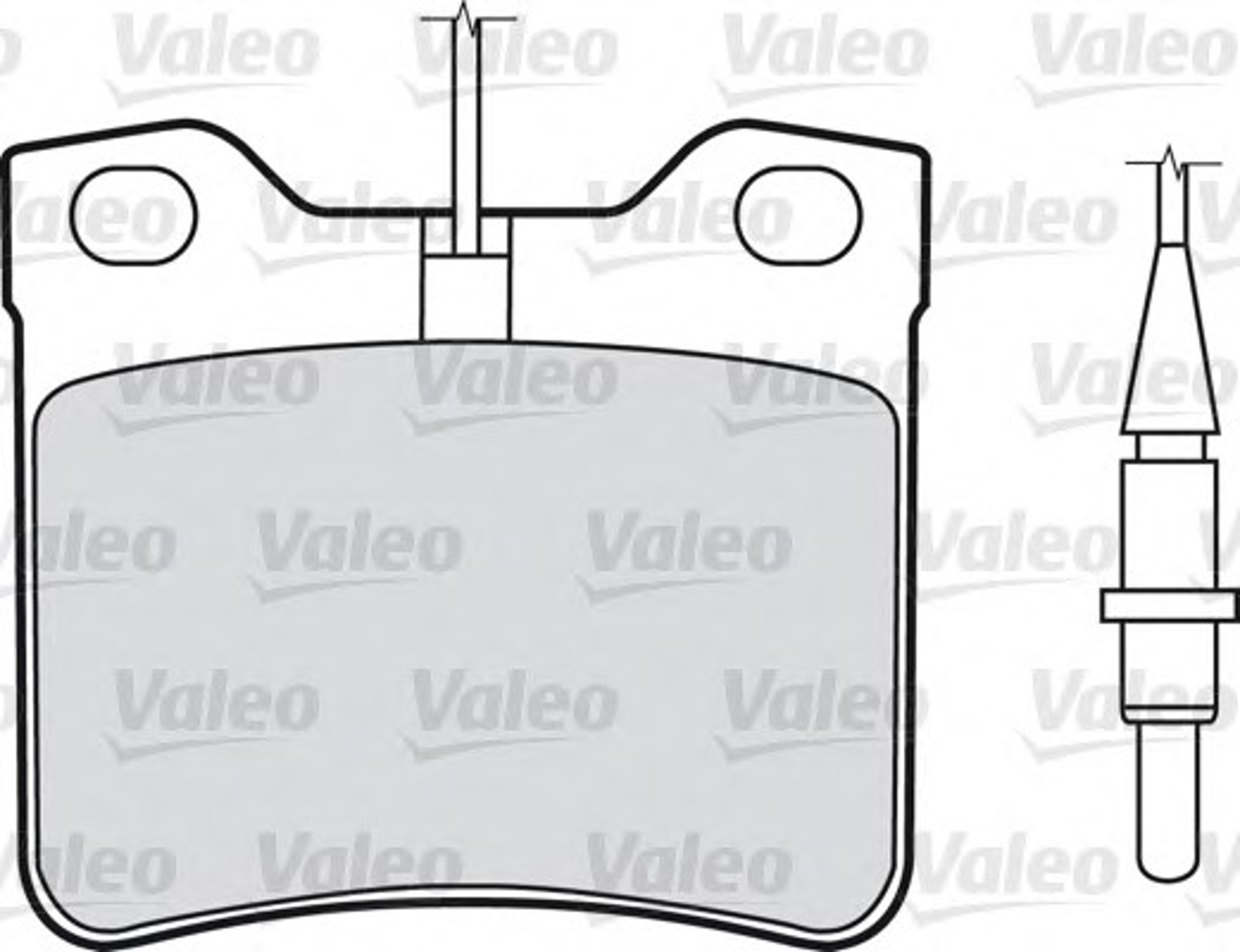 Комплект тормозных колодок дисковый тормоз VALEO 598295