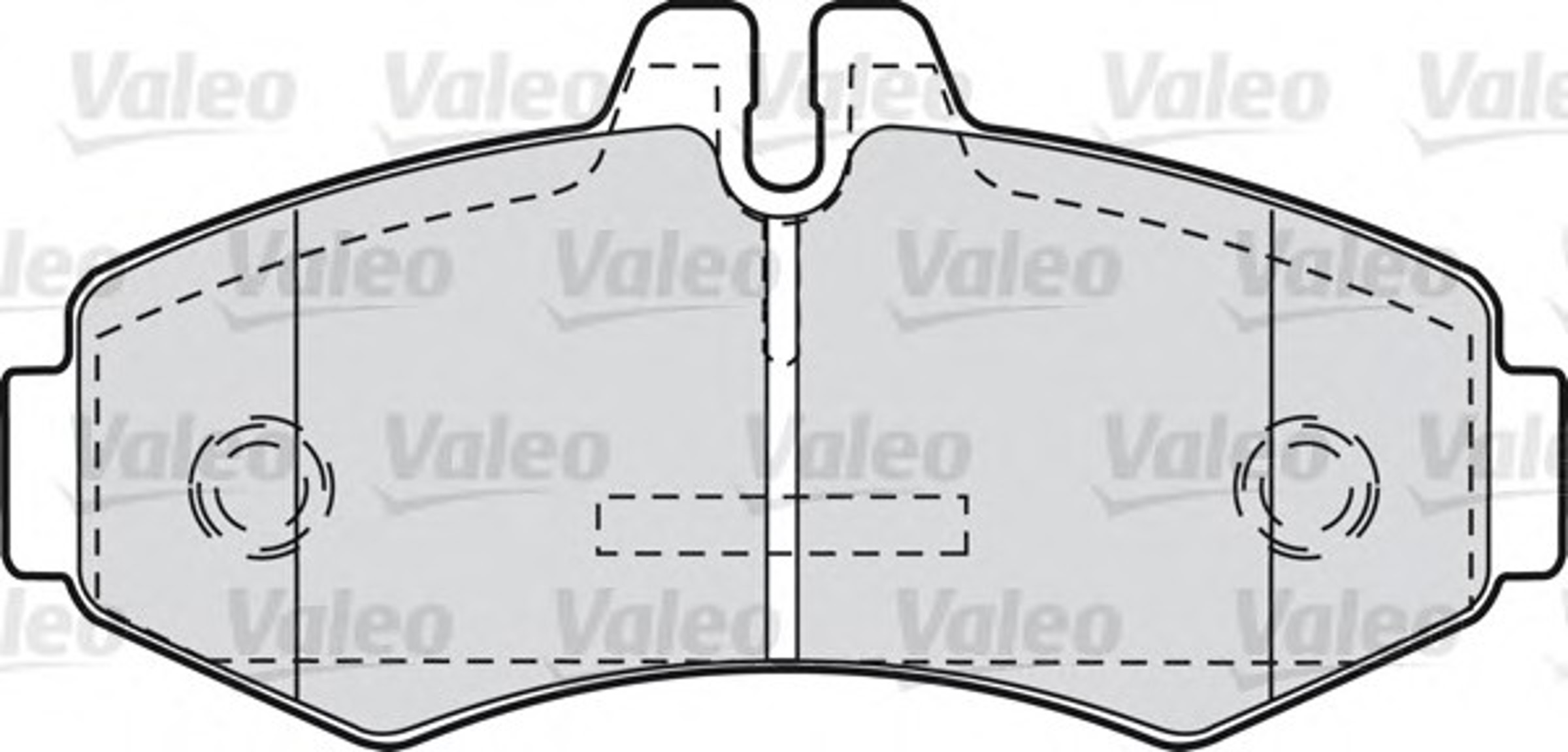 Комплект тормозных колодок дисковый тормоз VALEO 598299