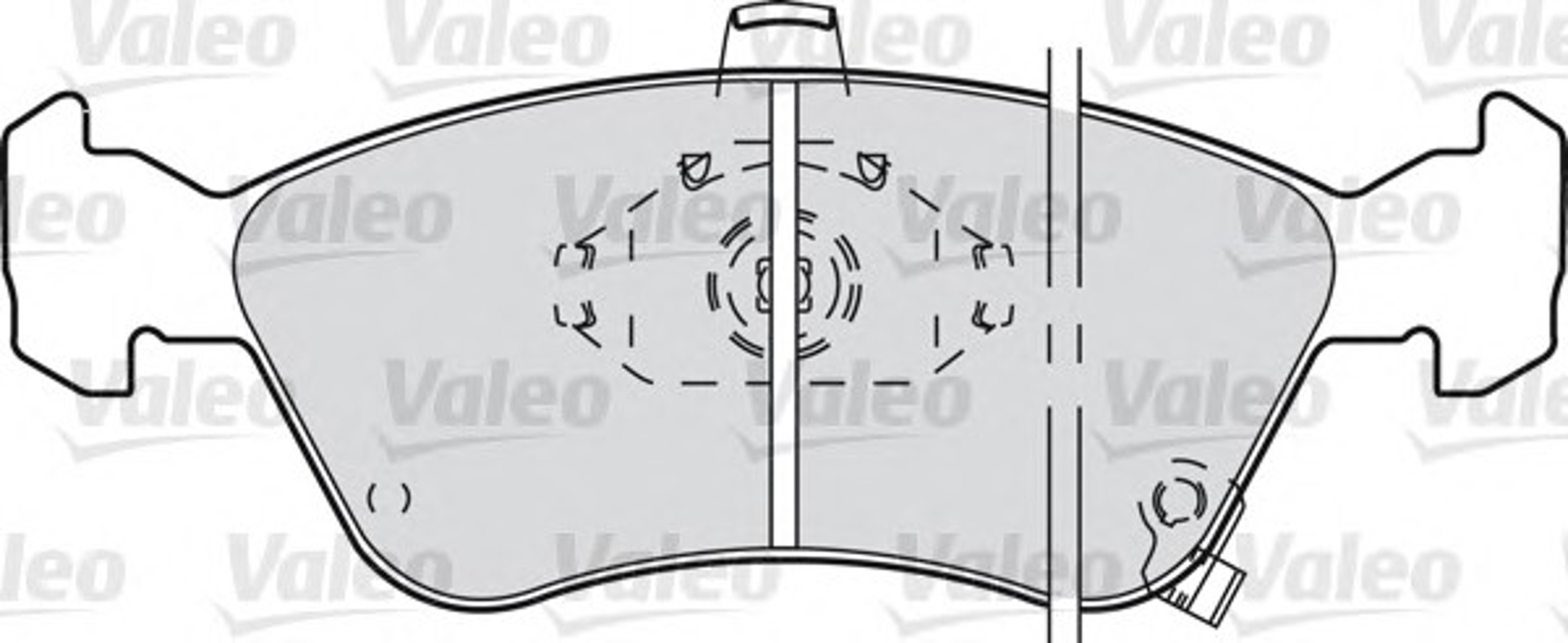 Колодки тормозные дисковые VALEO 598478