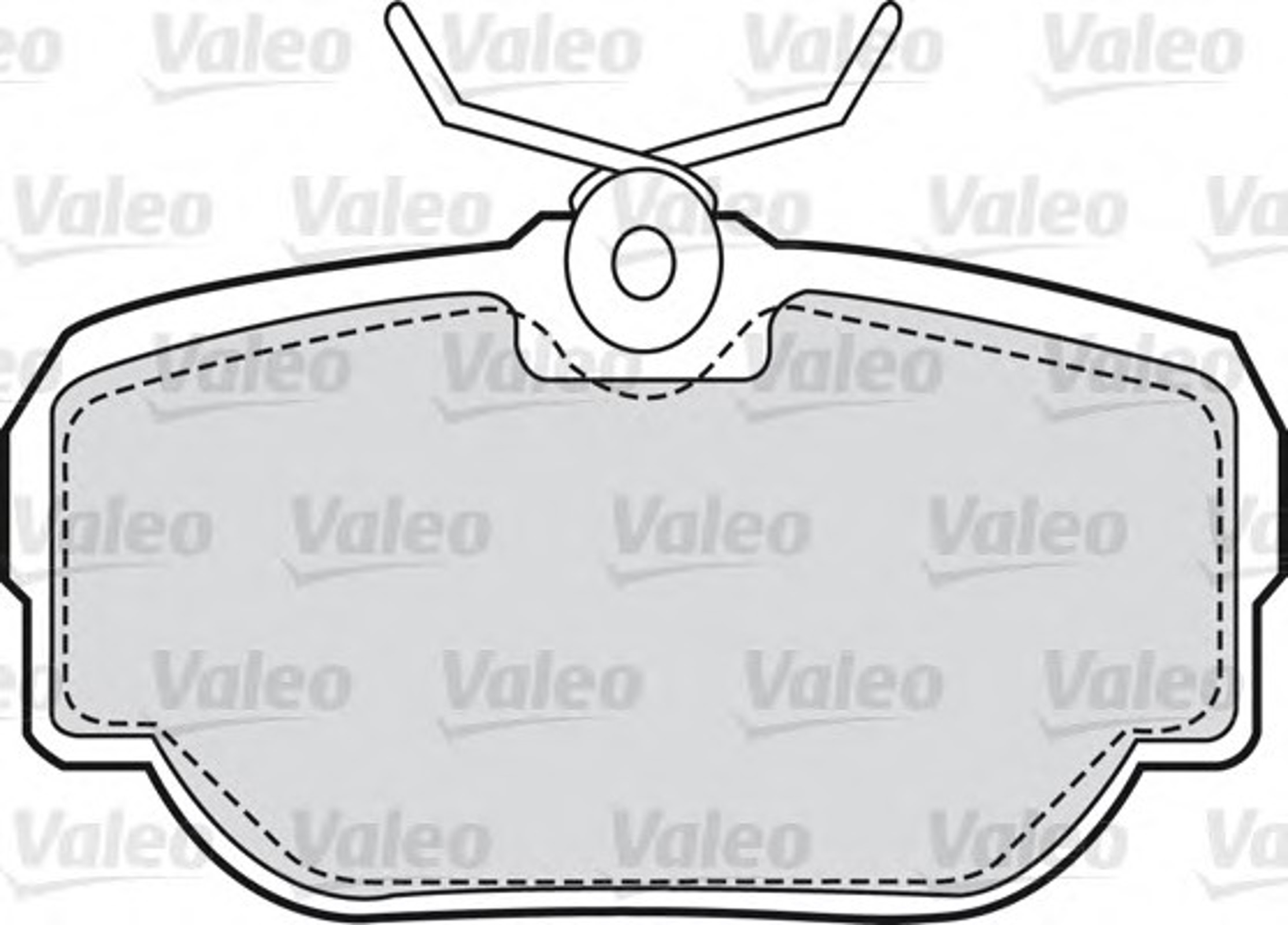 Комплект тормозных колодок дисковый тормоз VALEO 598499