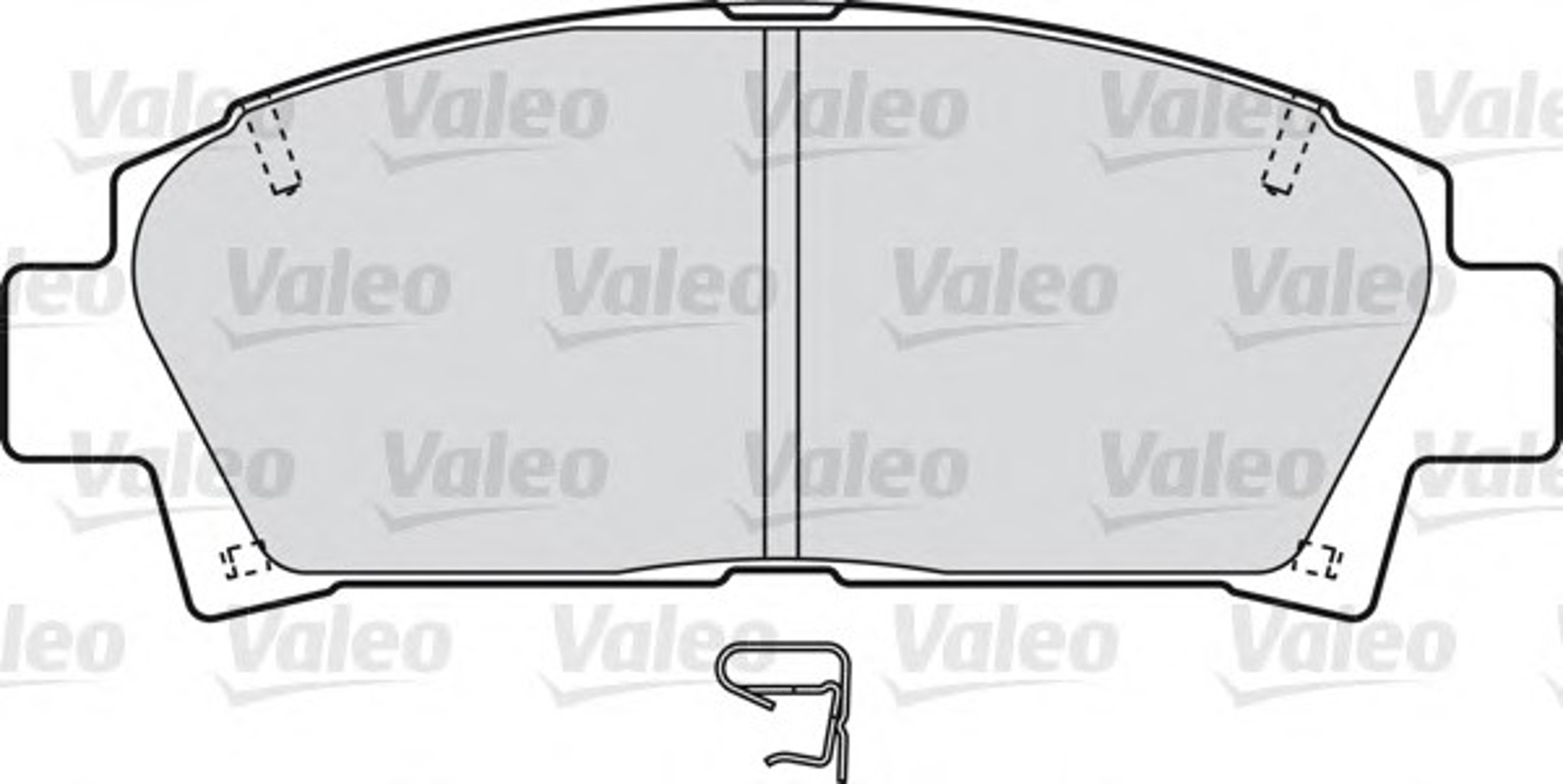 Колодки тормозные дисковые VALEO 598541