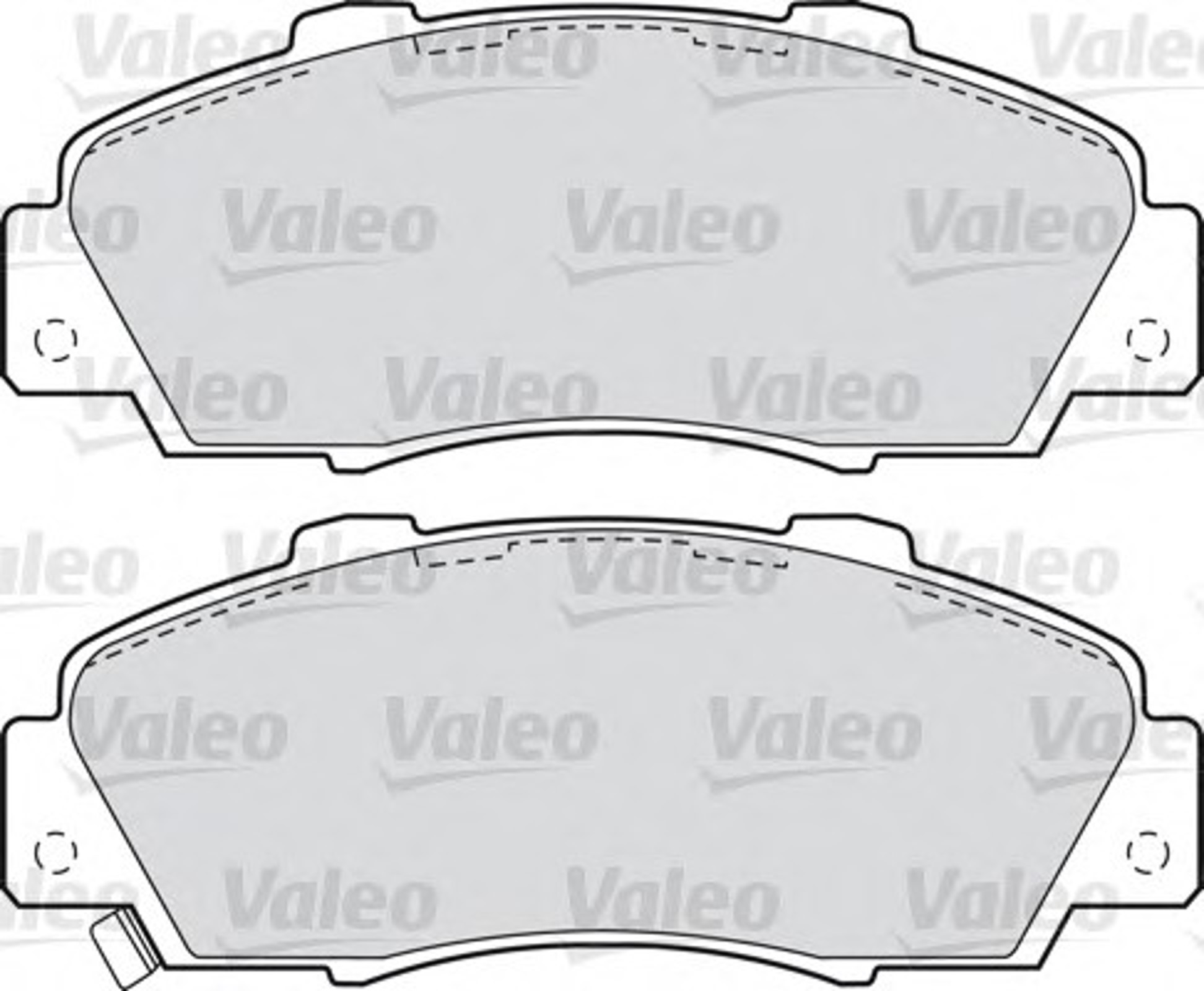 Комплект тормозных колодок дисковый тормоз VALEO 598627