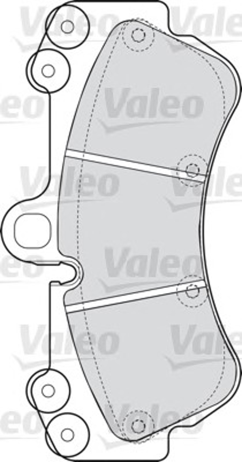 Колодка тормозная дисковая комплект VALEO 598655
