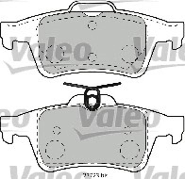 Колодки тормозные дисковые VALEO 598783