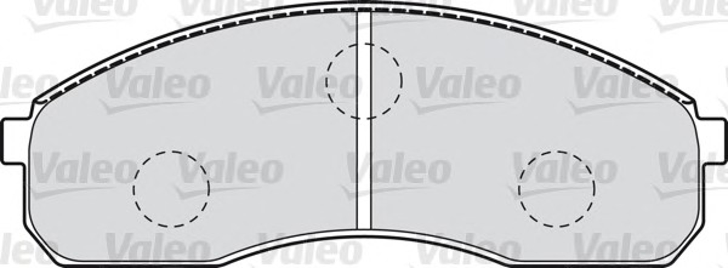 Комплект тормозных колодок дисковый тормоз VALEO 598821