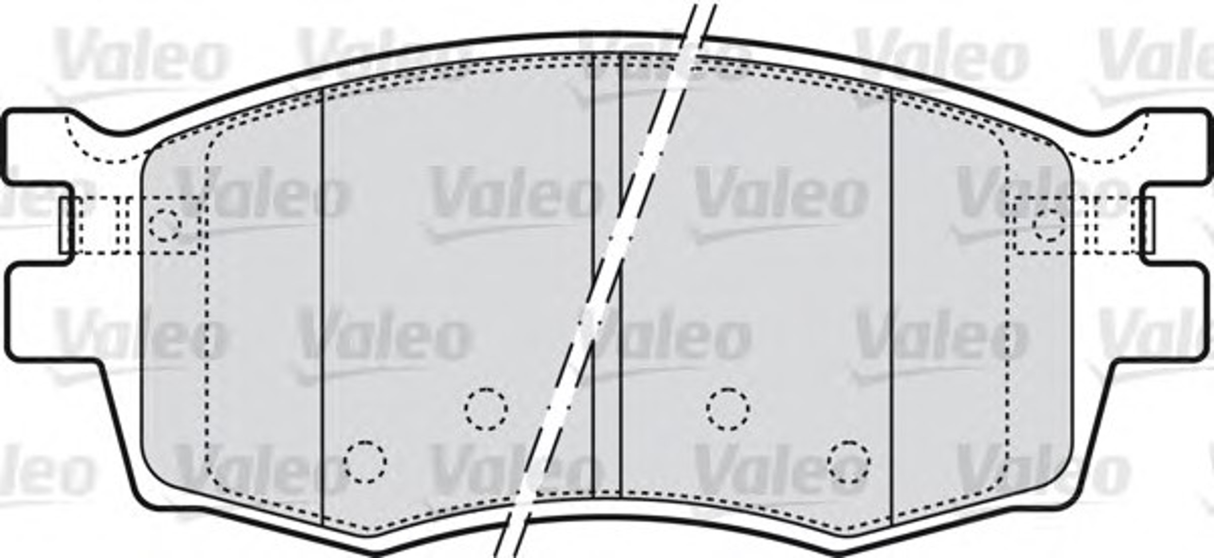 Колодки тормозные дисковые VALEO 598868