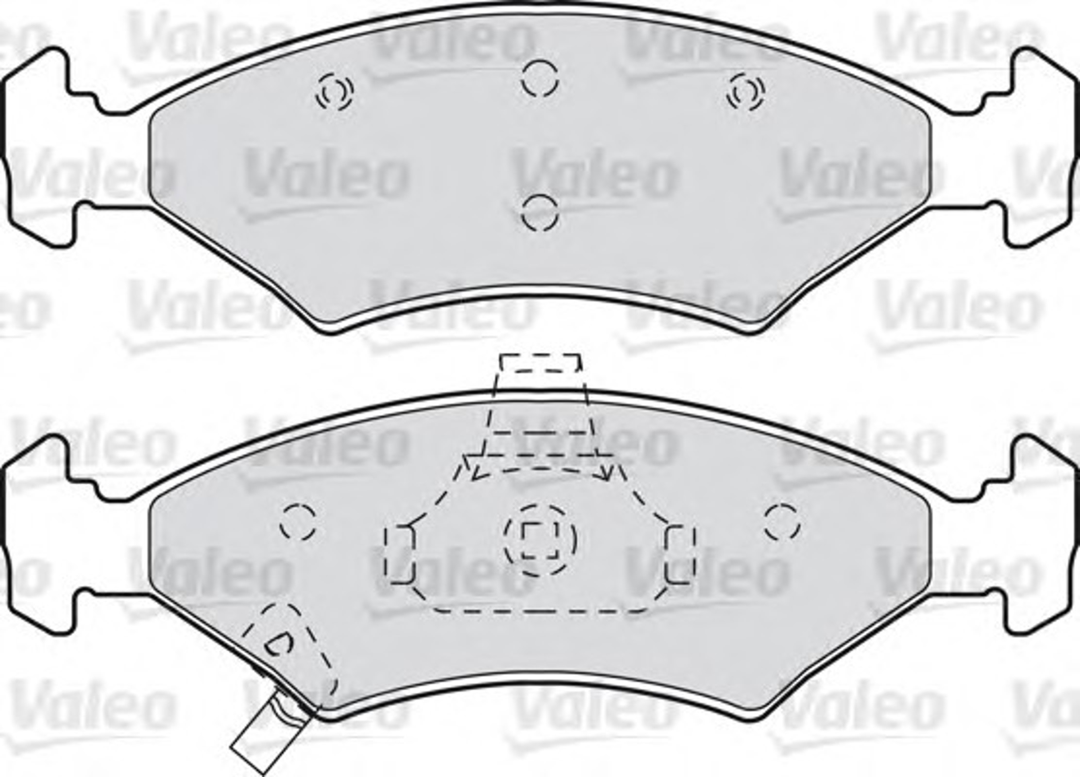 Колодки тормозные дисковые VALEO 598989