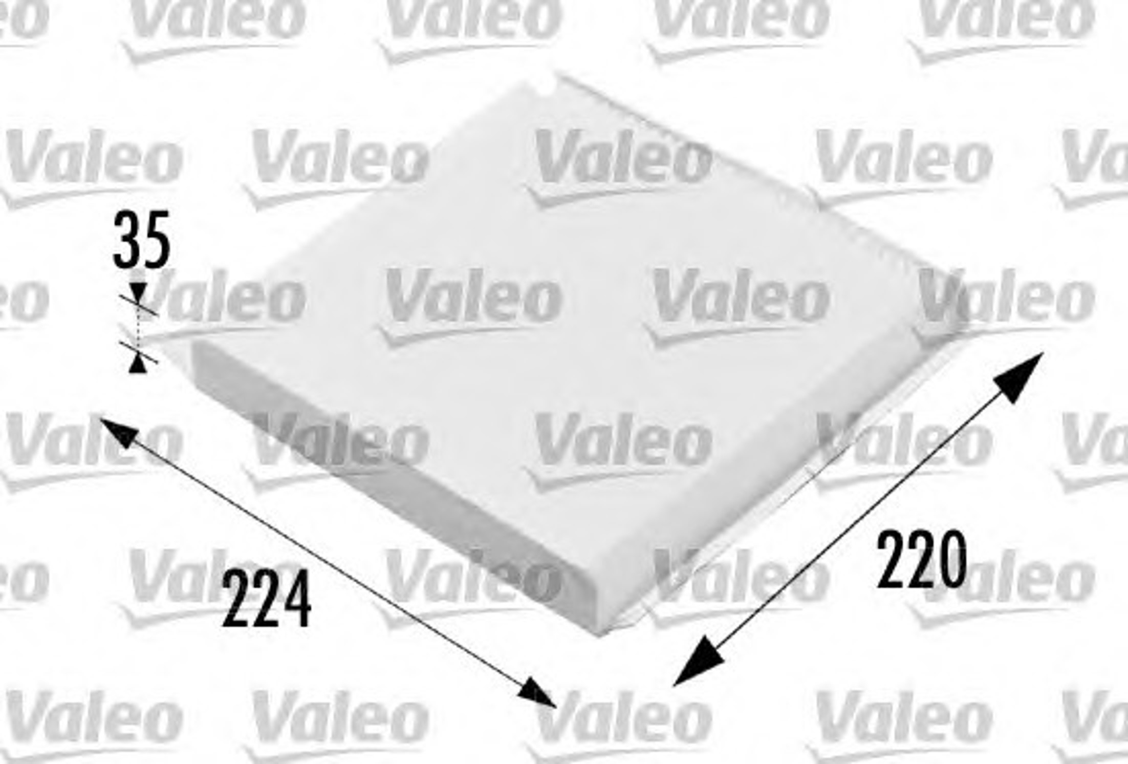 Фильтр салона VALEO 698657