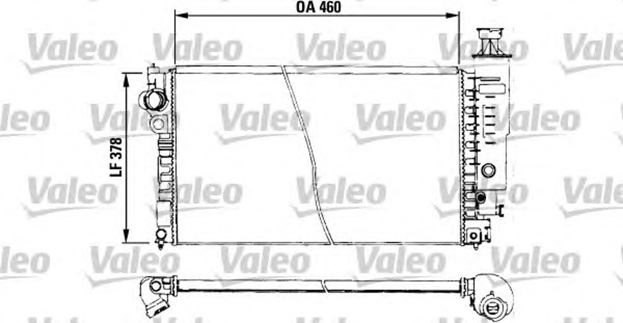 Радиатор системы охлаждения VALEO 730572