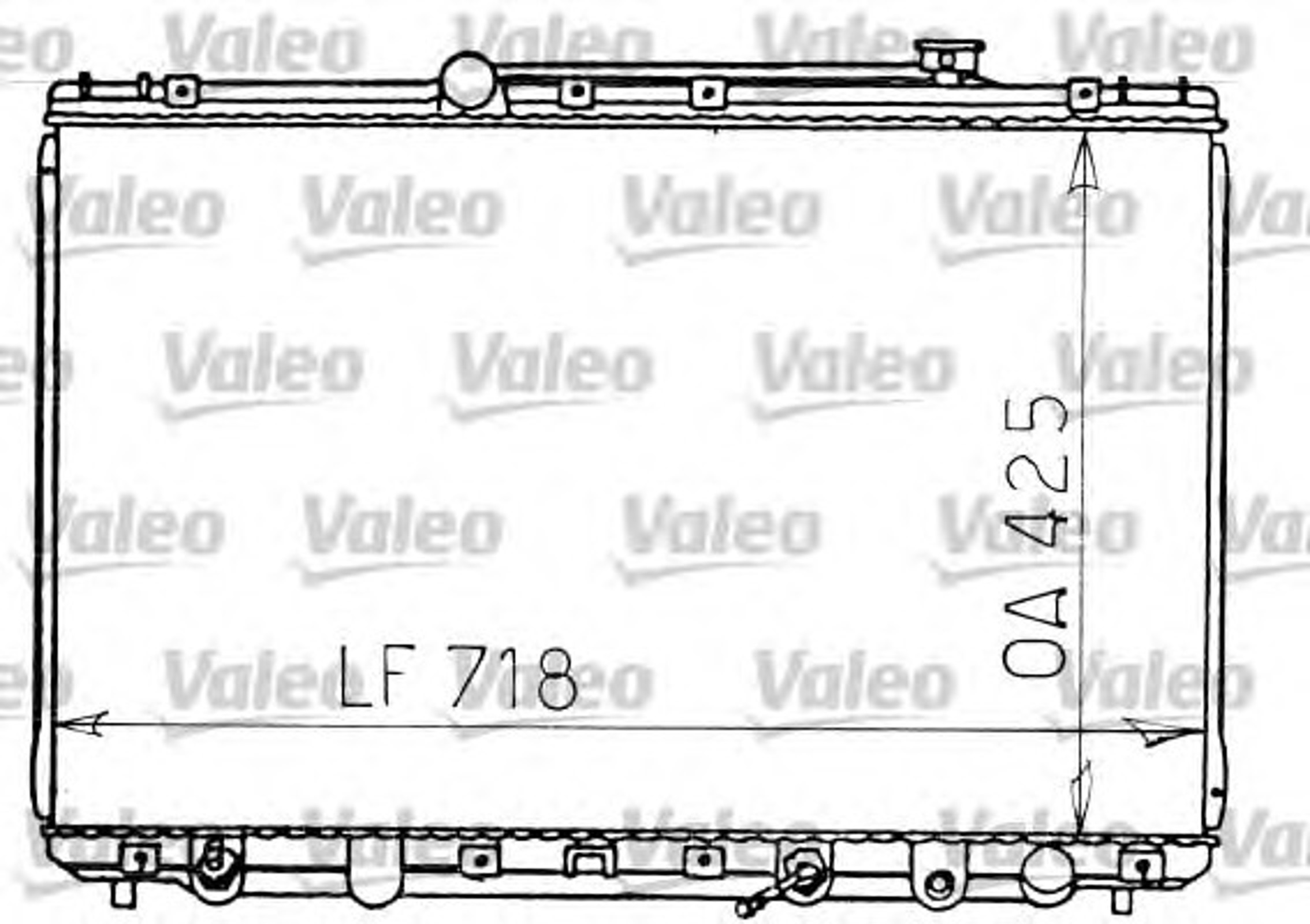 Радиатор системы охлаждения VALEO 731197