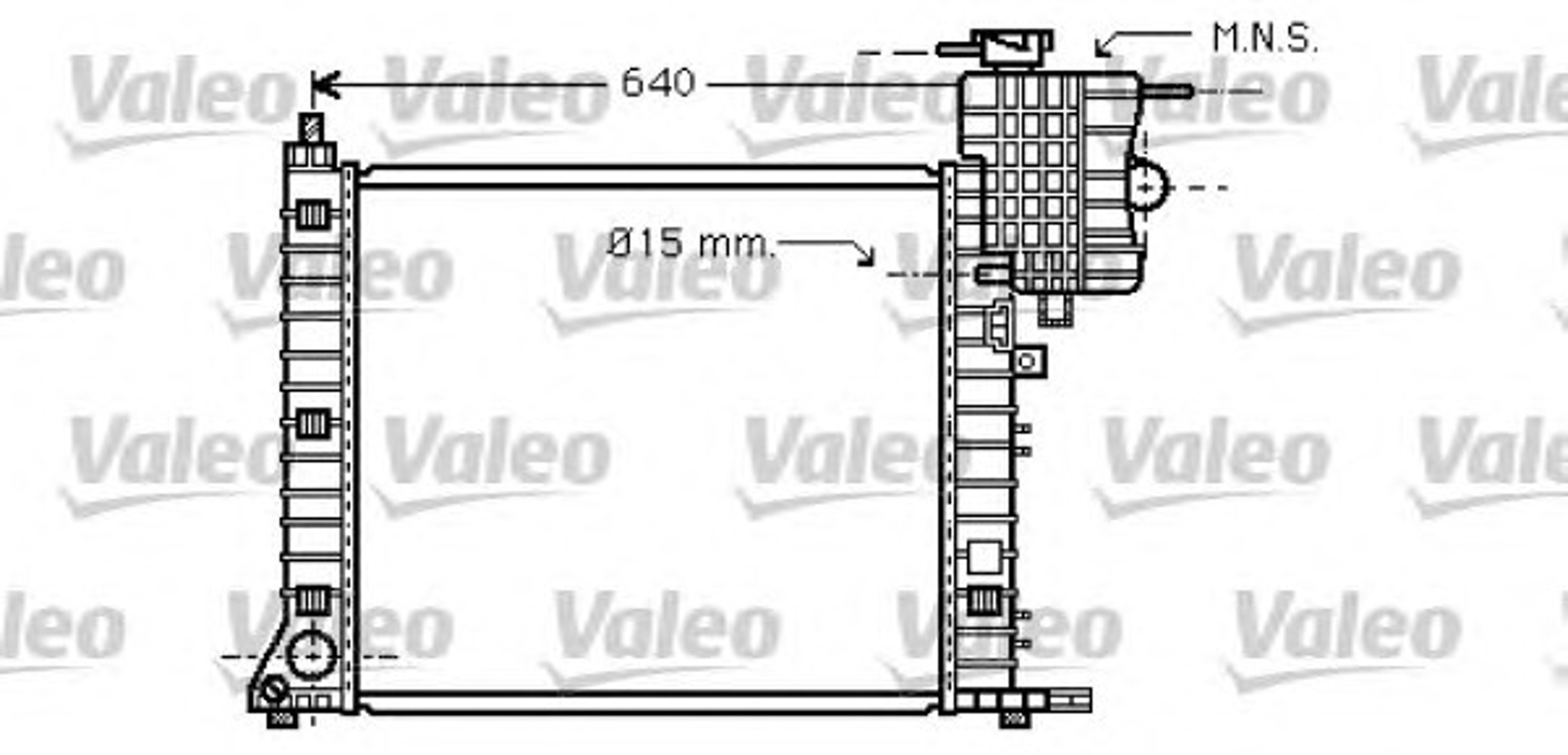Радиатор системы охлаждения VALEO 734749