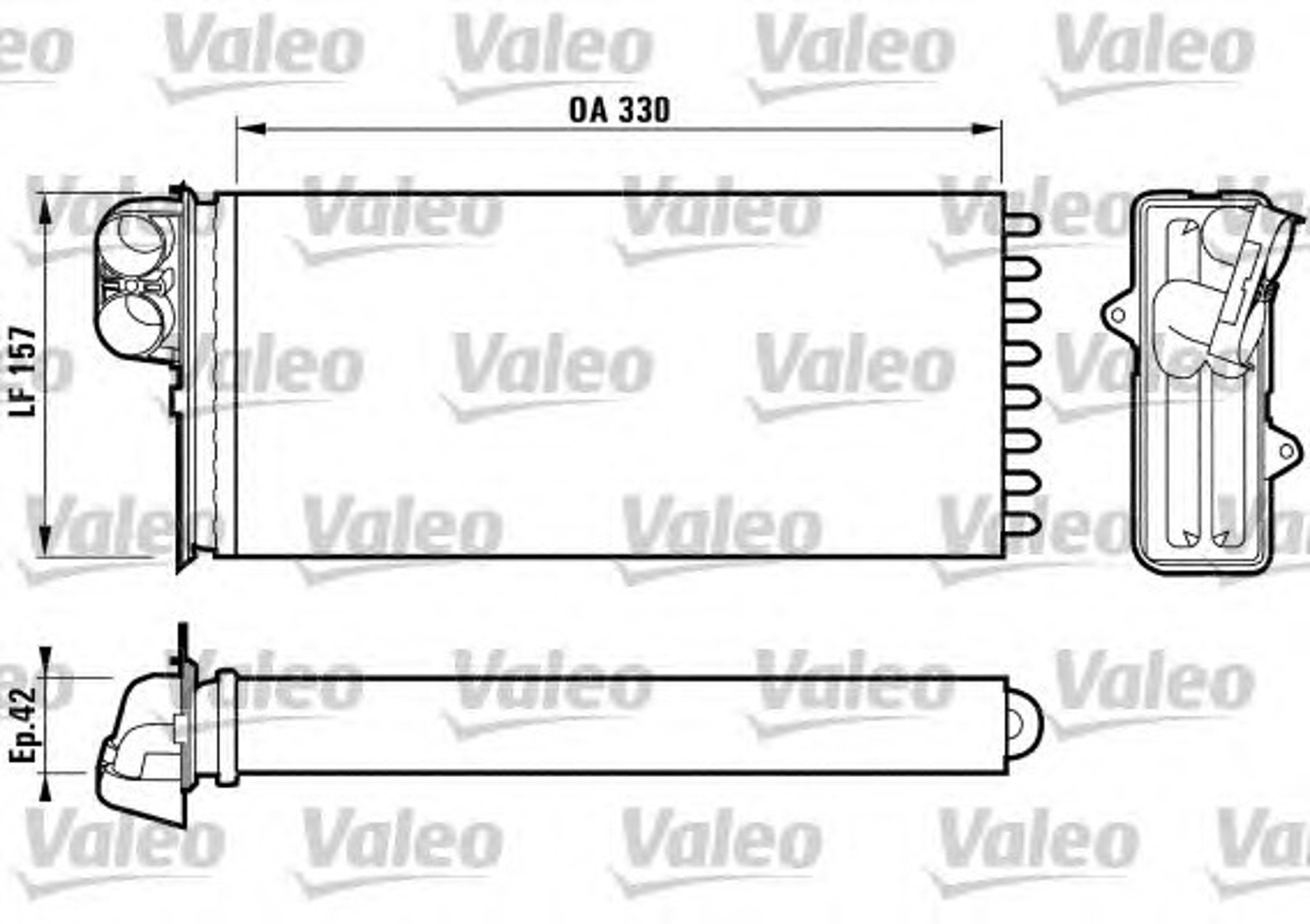 Радиатор отопителя VALEO 812170