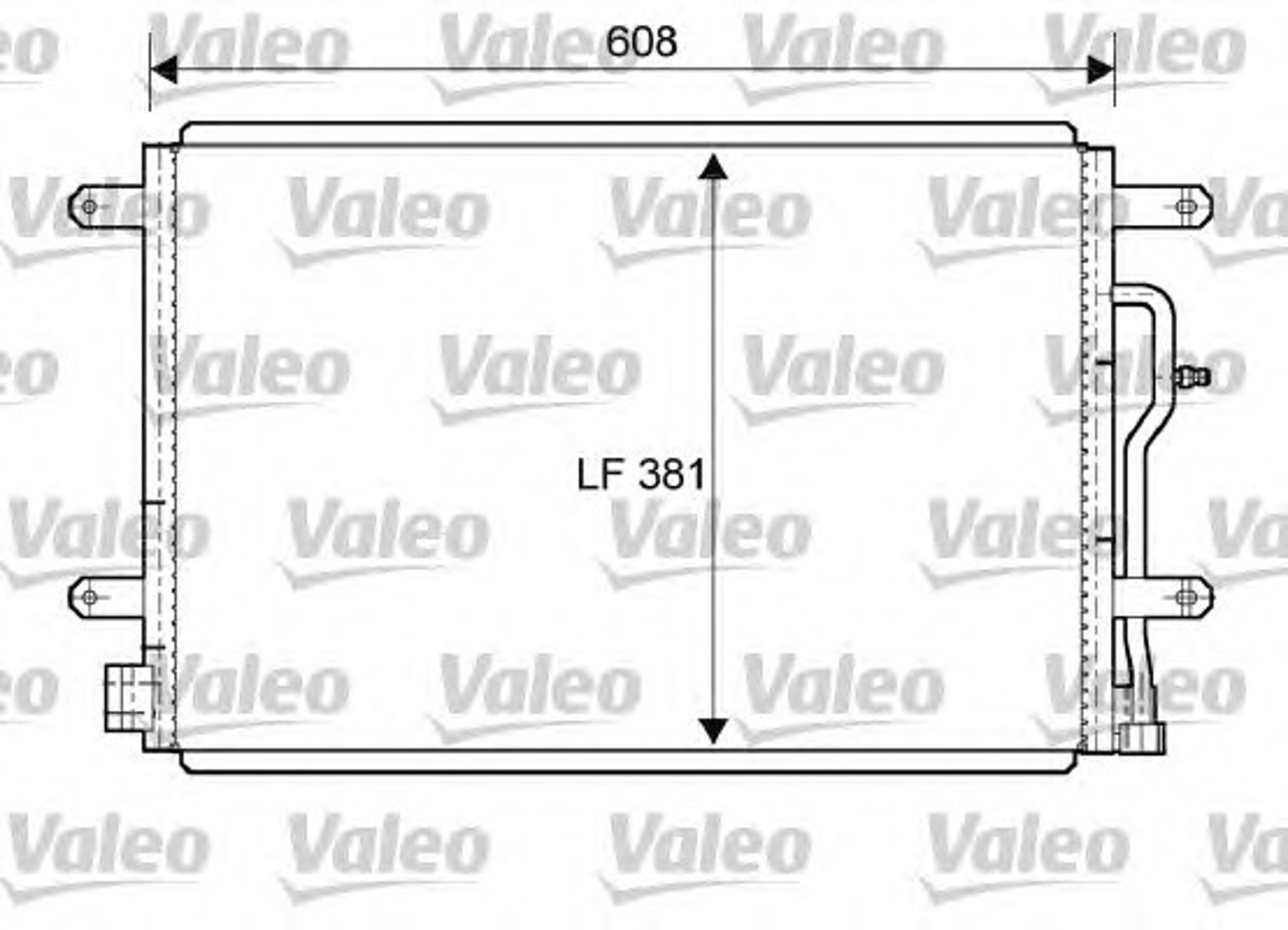 Конденсатор кондиционера VALEO 818190